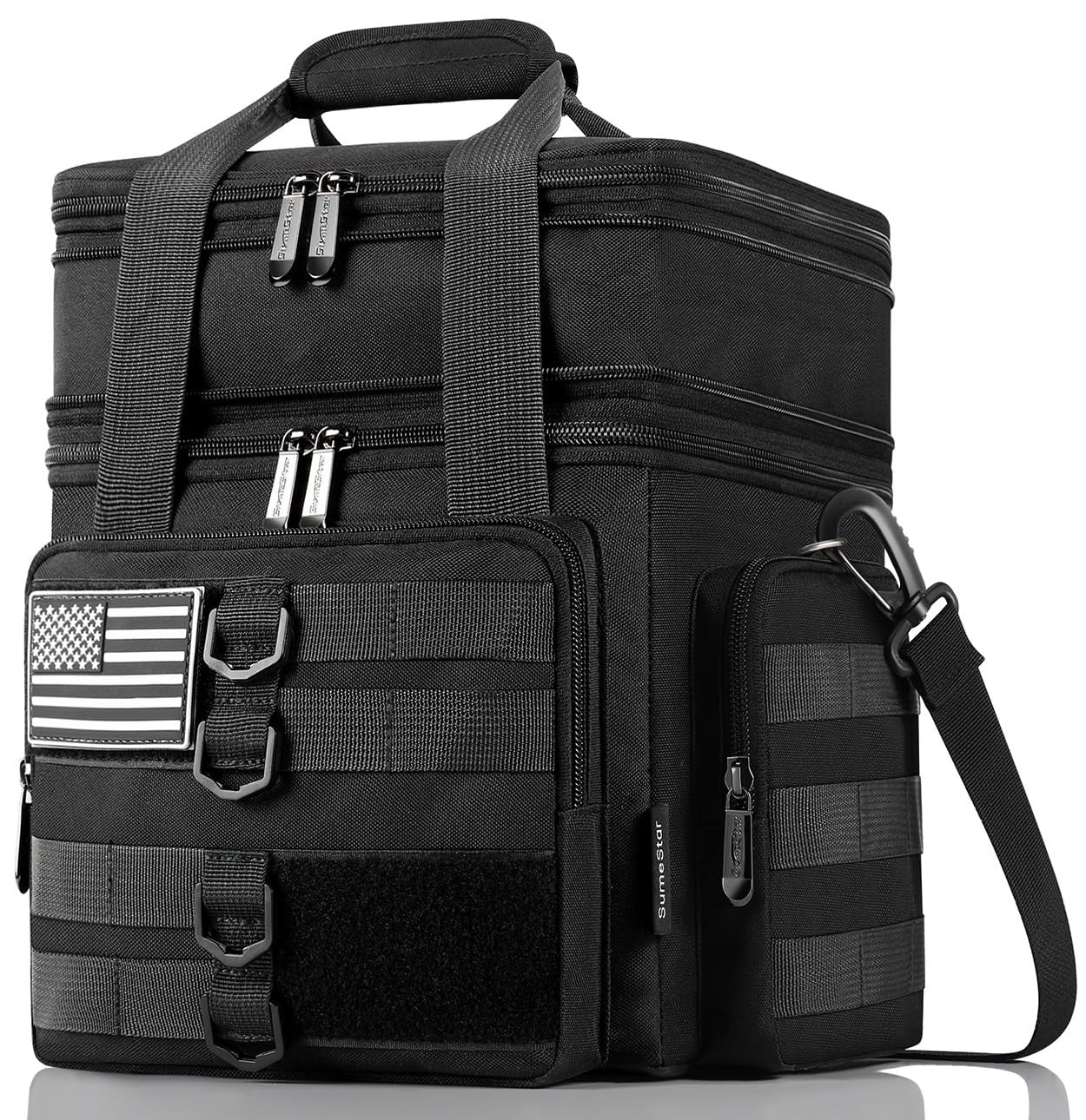Tactical Insulated Lunch Bag - Large Heavy Duty Cooler, Leakproof & Expandable f1