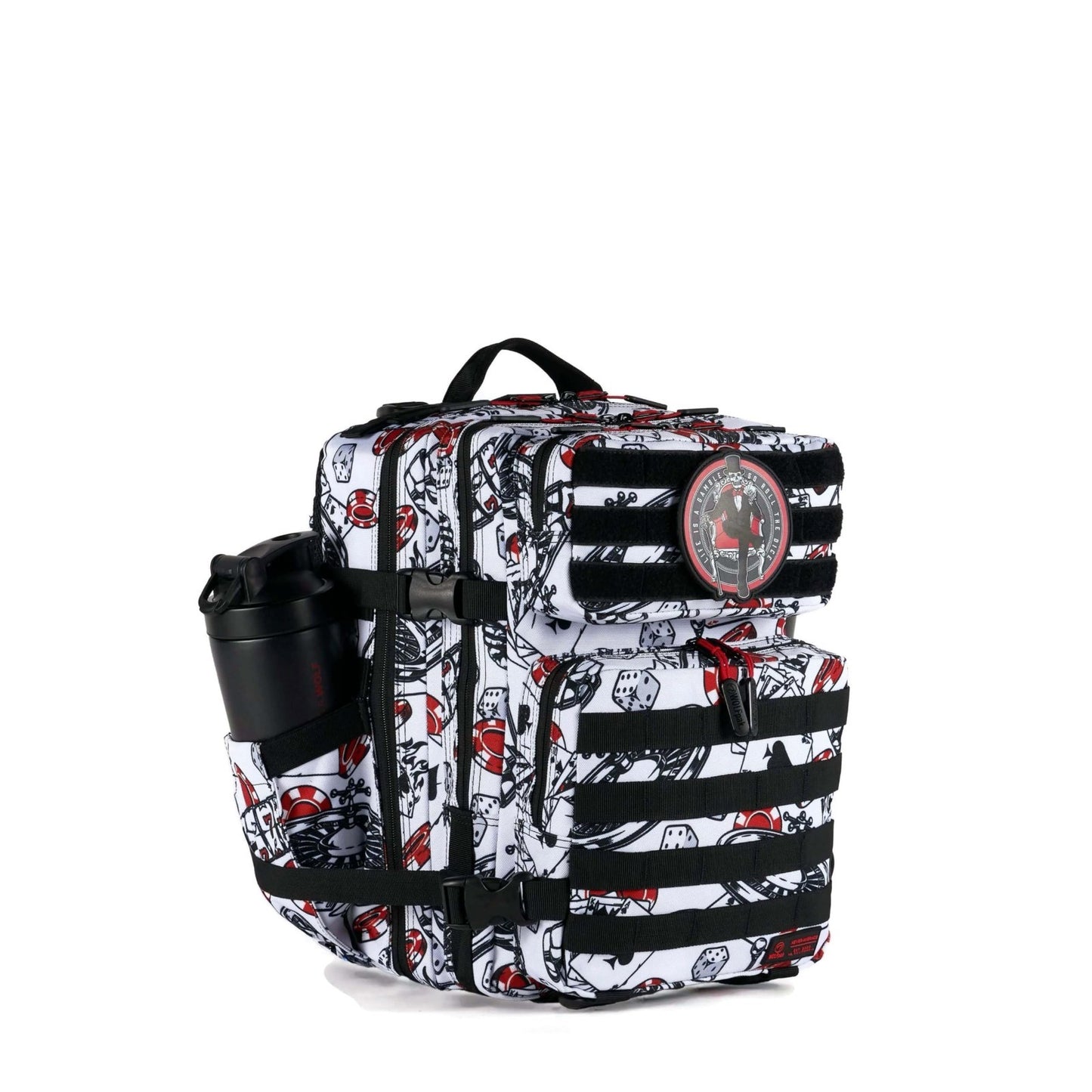 Durable 25L Waterproof Gym Backpack   1000D Oxford, MOLLE Webbing, Laptop Pocket1