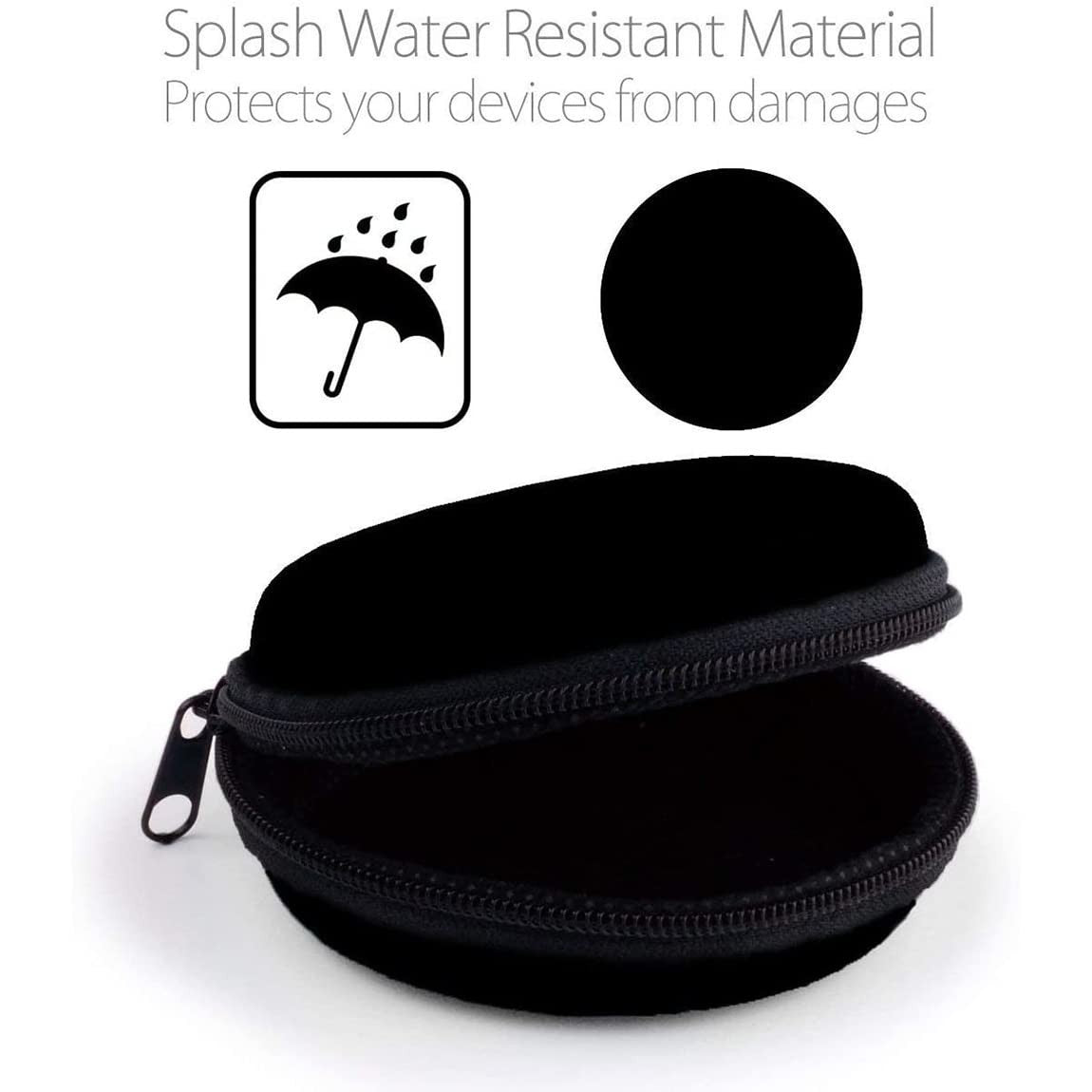 Hard Protective Earphone Case for Headphones & Earbuds   Portable Carrying Bag3