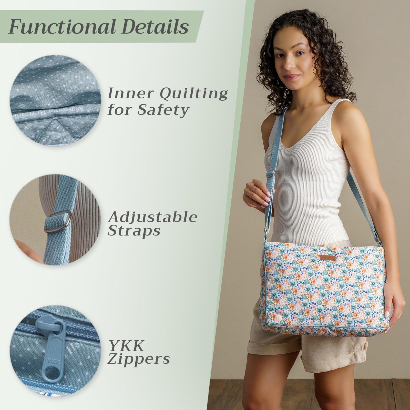 Stylish Women's Cotton Shoulder Handbag   Versatile Tote Bag for Everyday Use2