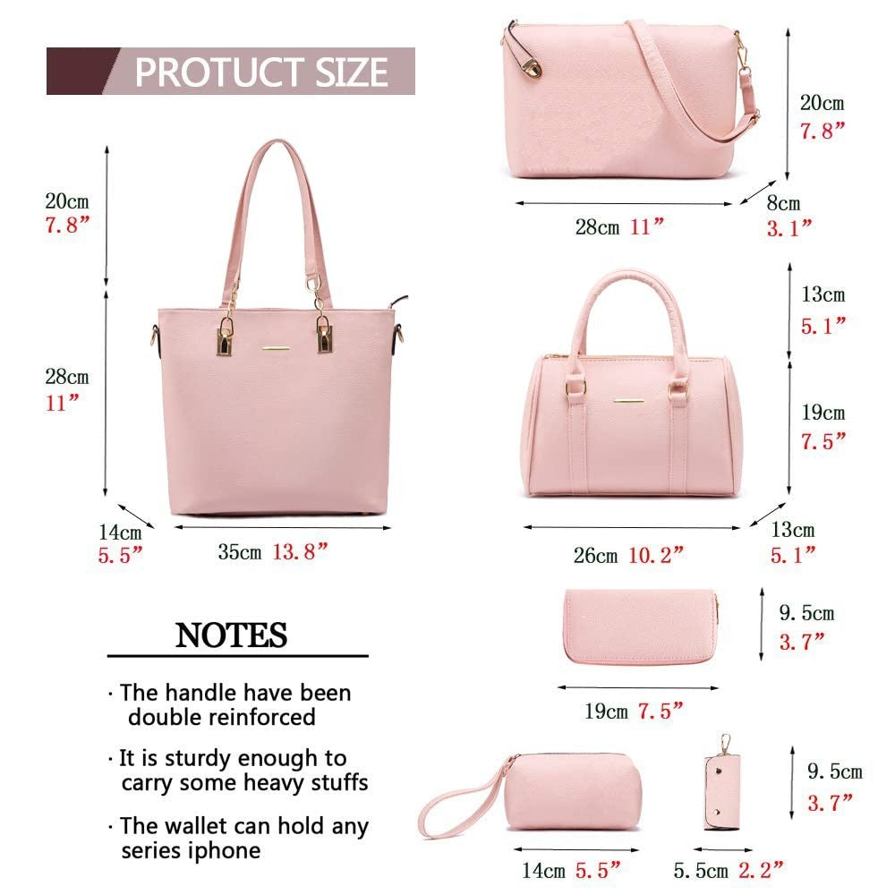 Stylish Designer Handbags for Women - Satchel Shoulder Tote Top Handle Purse3