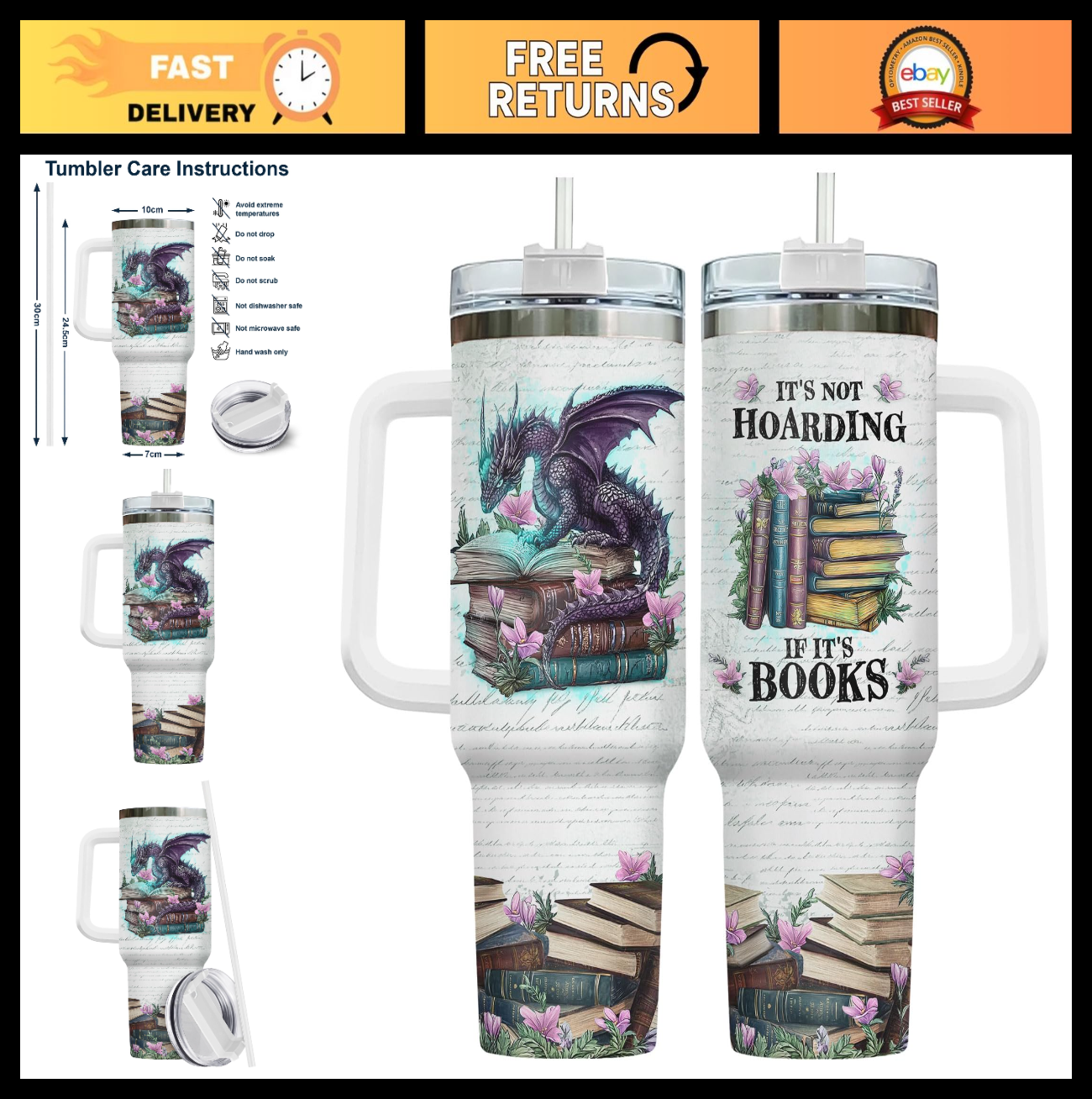 Here’s an optimized eBay title for the product:"40oz Insulated Travel Mug with0