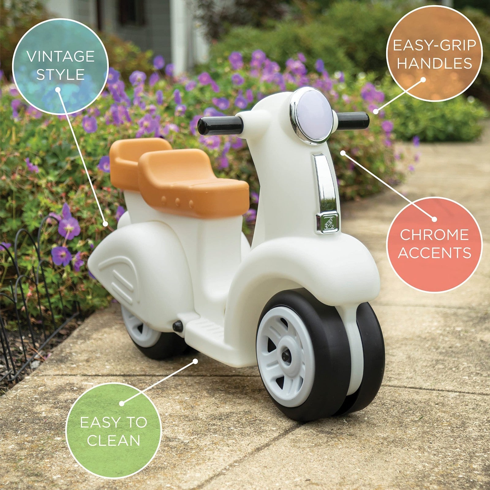 Kids Ride-On Scooter - Adjustable Height, Lightweight, Fun & Safe for Outdoor Pl4