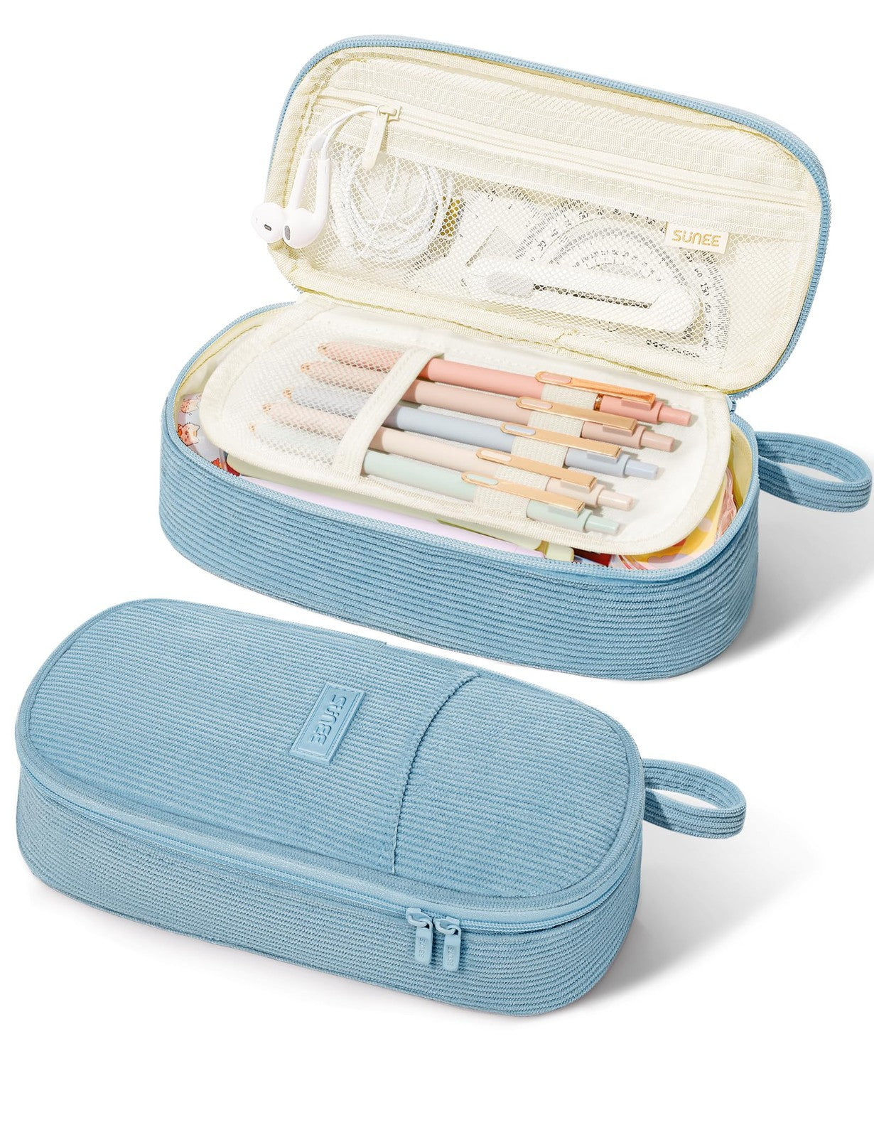 Cute Large Pencil Case Pouch   Aesthetic Zipper Bag for School Supplies, Kawaii1