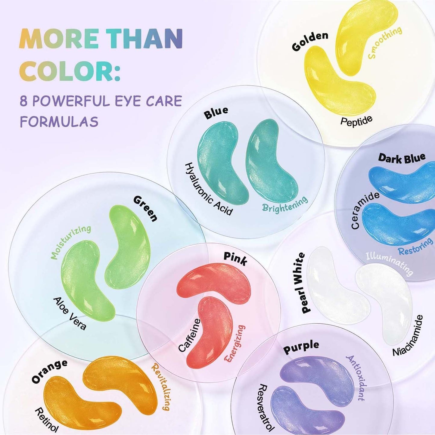 Under Eye Patches Variety Pack (48 Pairs) - Eye Masks for Dark Circles & Puffine3