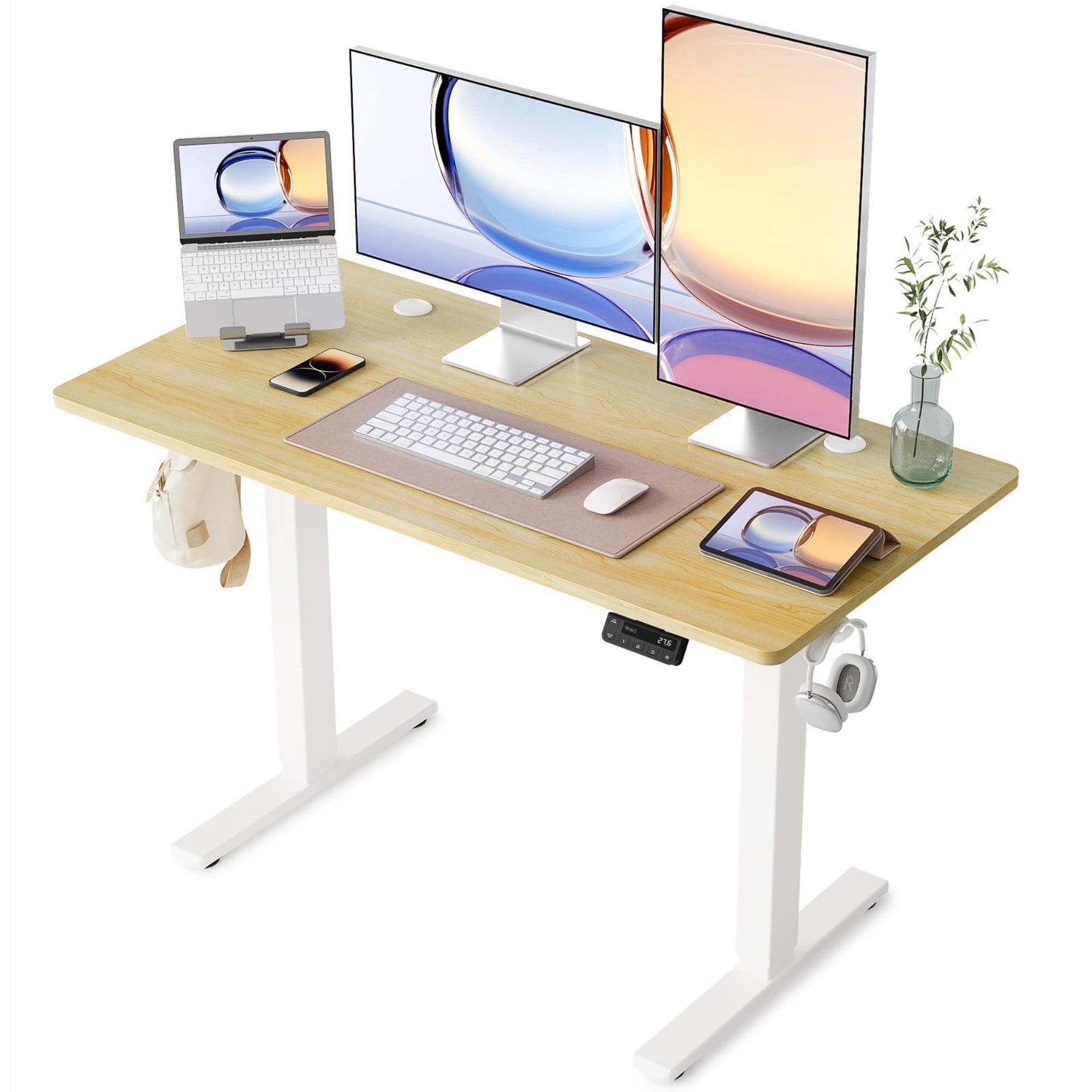 Adjustable Electric Standing Desk 48x24, Height-Adjustable Home Office Desk1