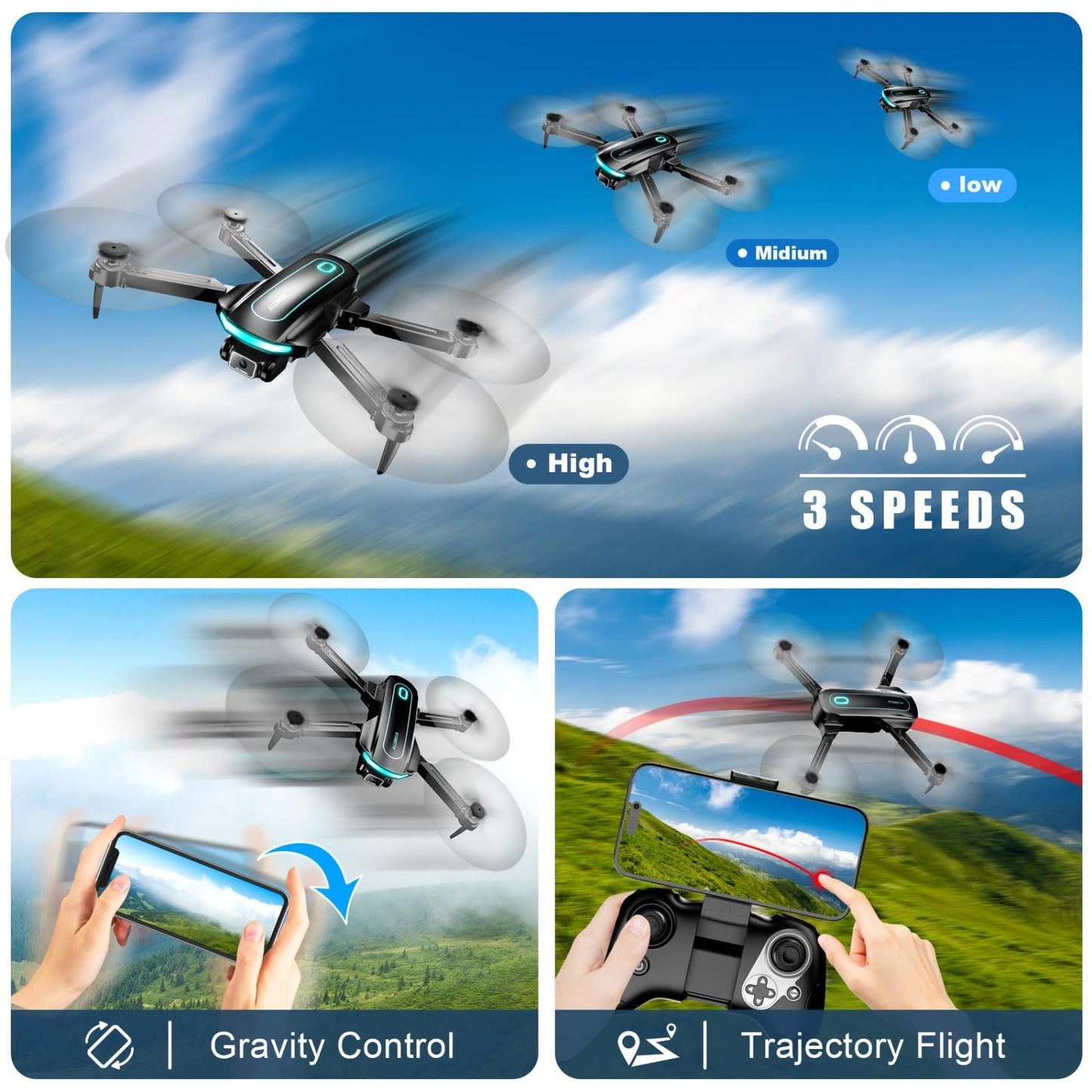 **Optimized eBay Title:**  Foldable Mini Drone with 1080P HD Camera, 2 Batterie4