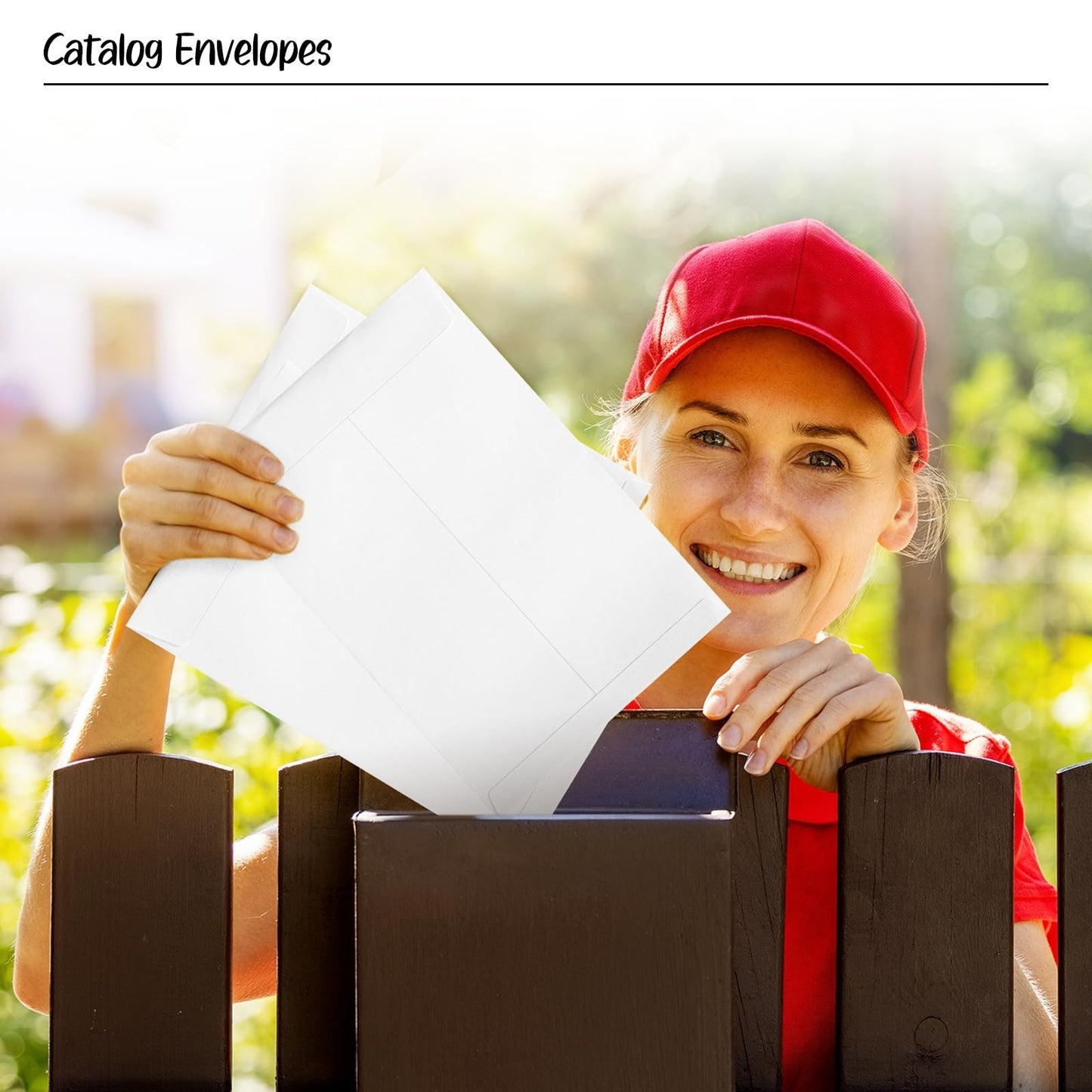 250 Pack White 6x9 Catalog Envelopes | Gummed Seal Open End Mailers for Letters,5