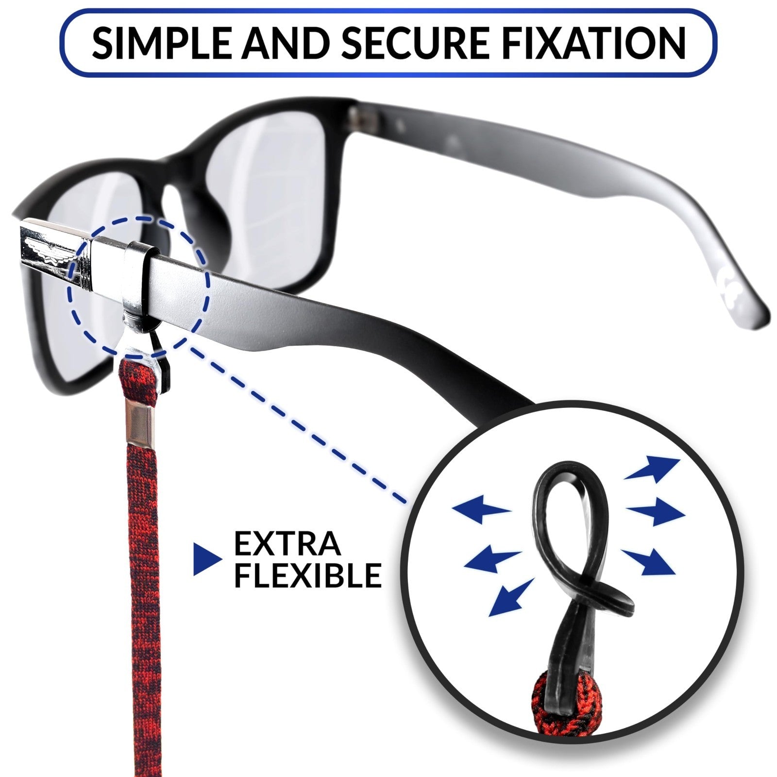 Eyeglass Holder Strap - 4 Pcs Sunglasses Lanyard Cords for Men & Women - Neck Re3
