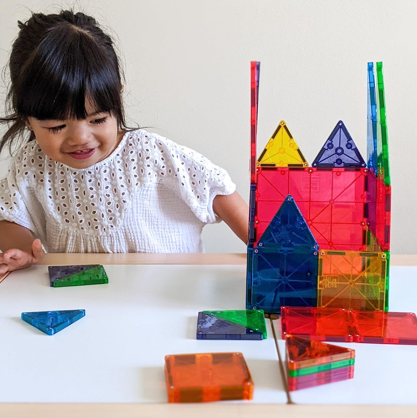 32 Piece Magnetic Building Blocks Set   Classic Construction Tiles for Kids4