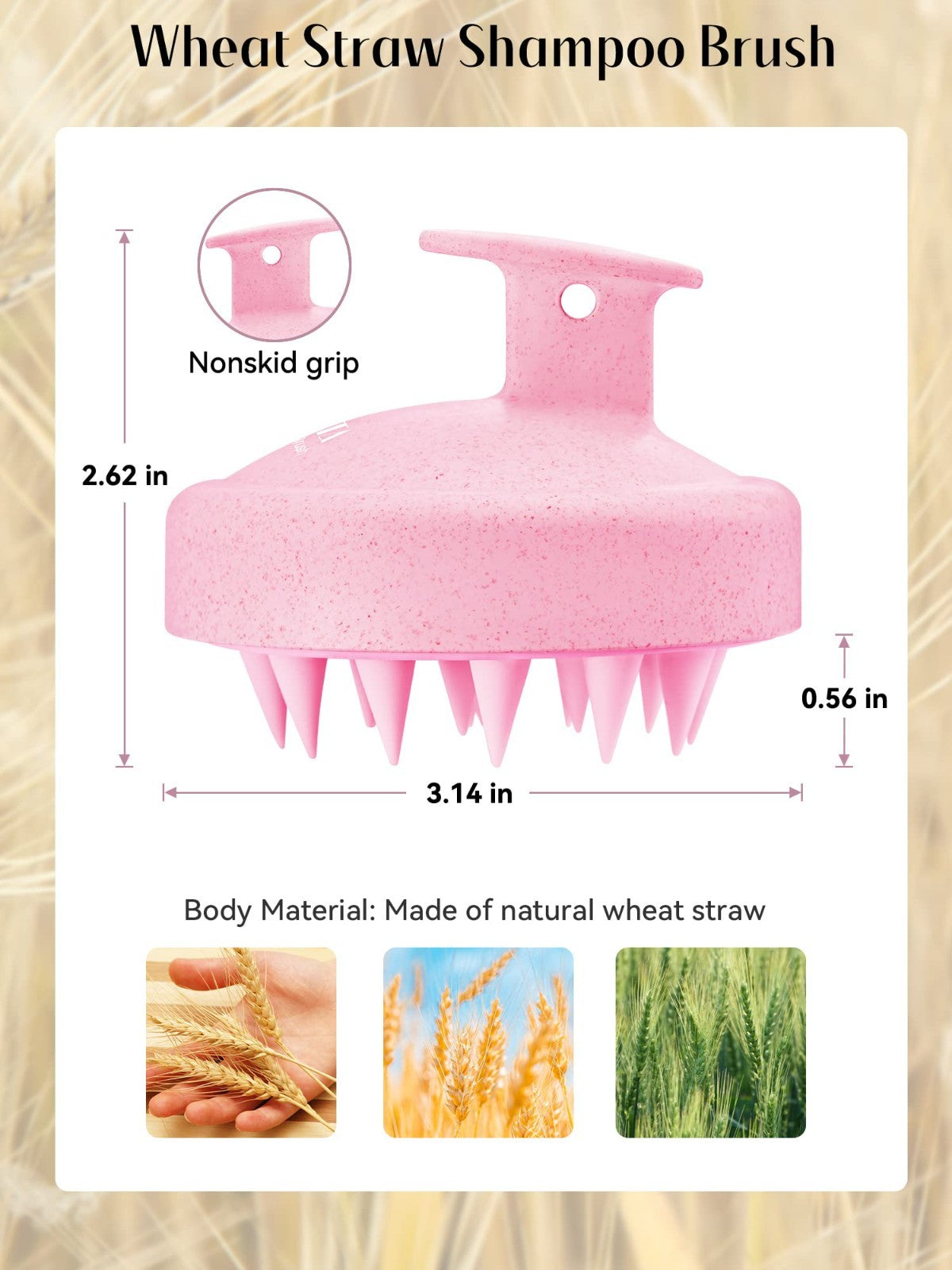 Scalp Massager Brush for Hair Growth   Silicone Shampoo Scrubber, Exfoliation &2