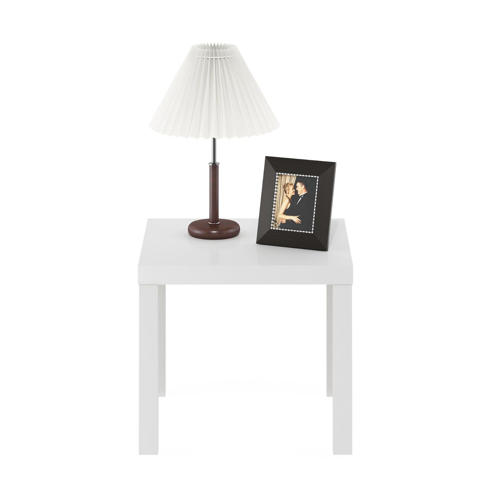 Modern Square Side Table - Triple Thick Top, Easy Assembly Nightstand for Living3