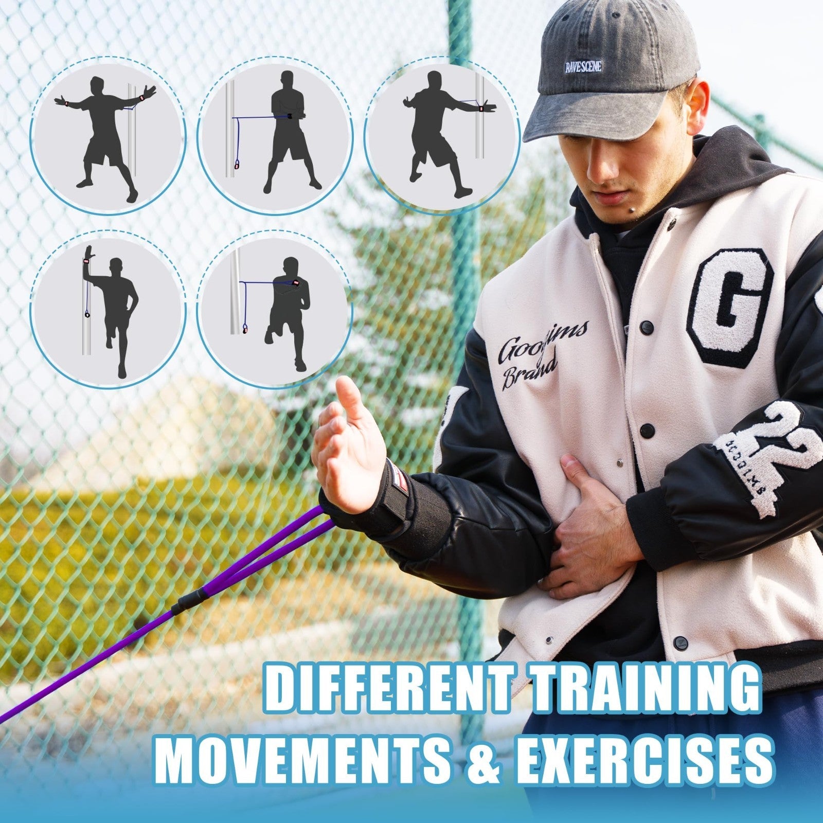 6 Pack Weighted Baseball Set with Resistance Band | 3.5-53oz Plyometric Balls, P5
