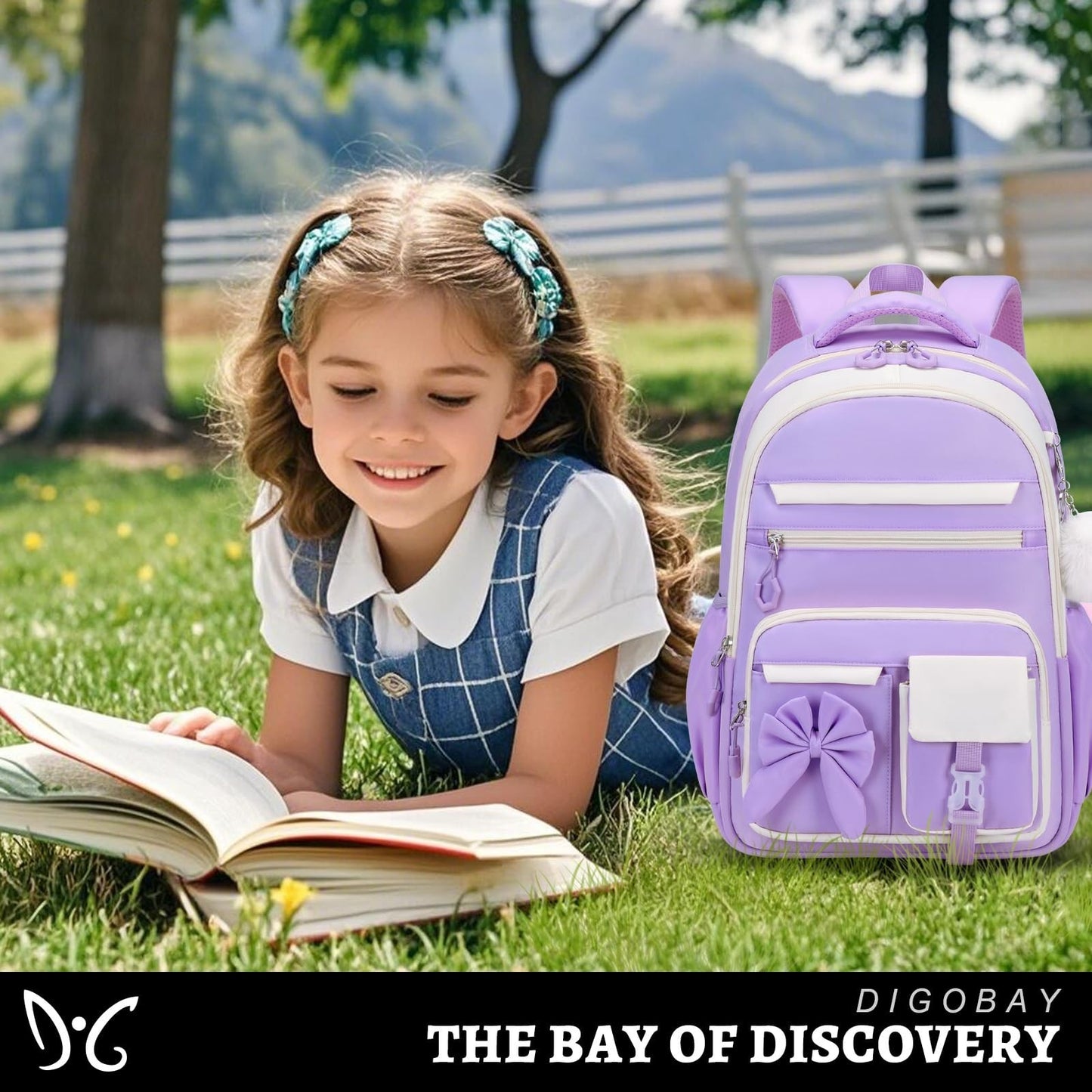 Cute Girls Backpack Set with Lunch Bag & Pencil Case   Stylish School Bag for Ki2