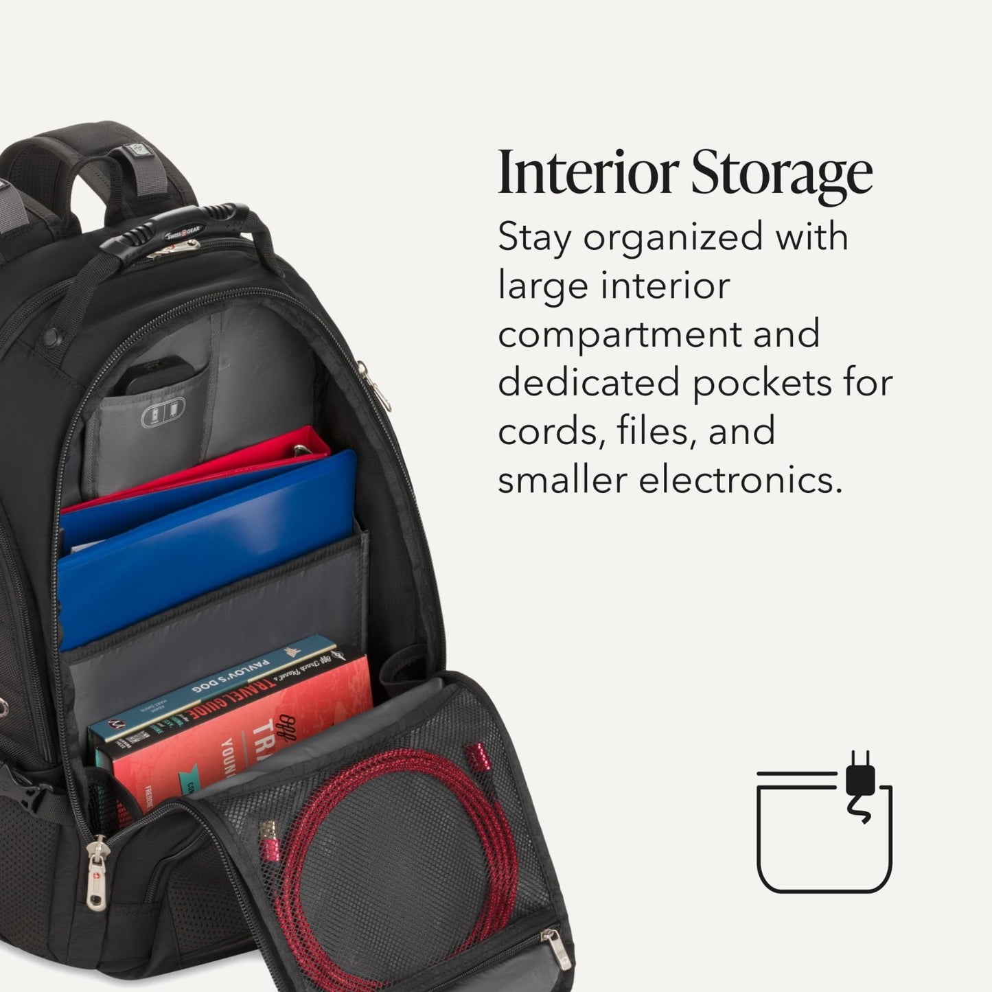 17 Inch Laptop Backpack, TSA Friendly Lay Flat Design, RFID Protection, Tablet P4