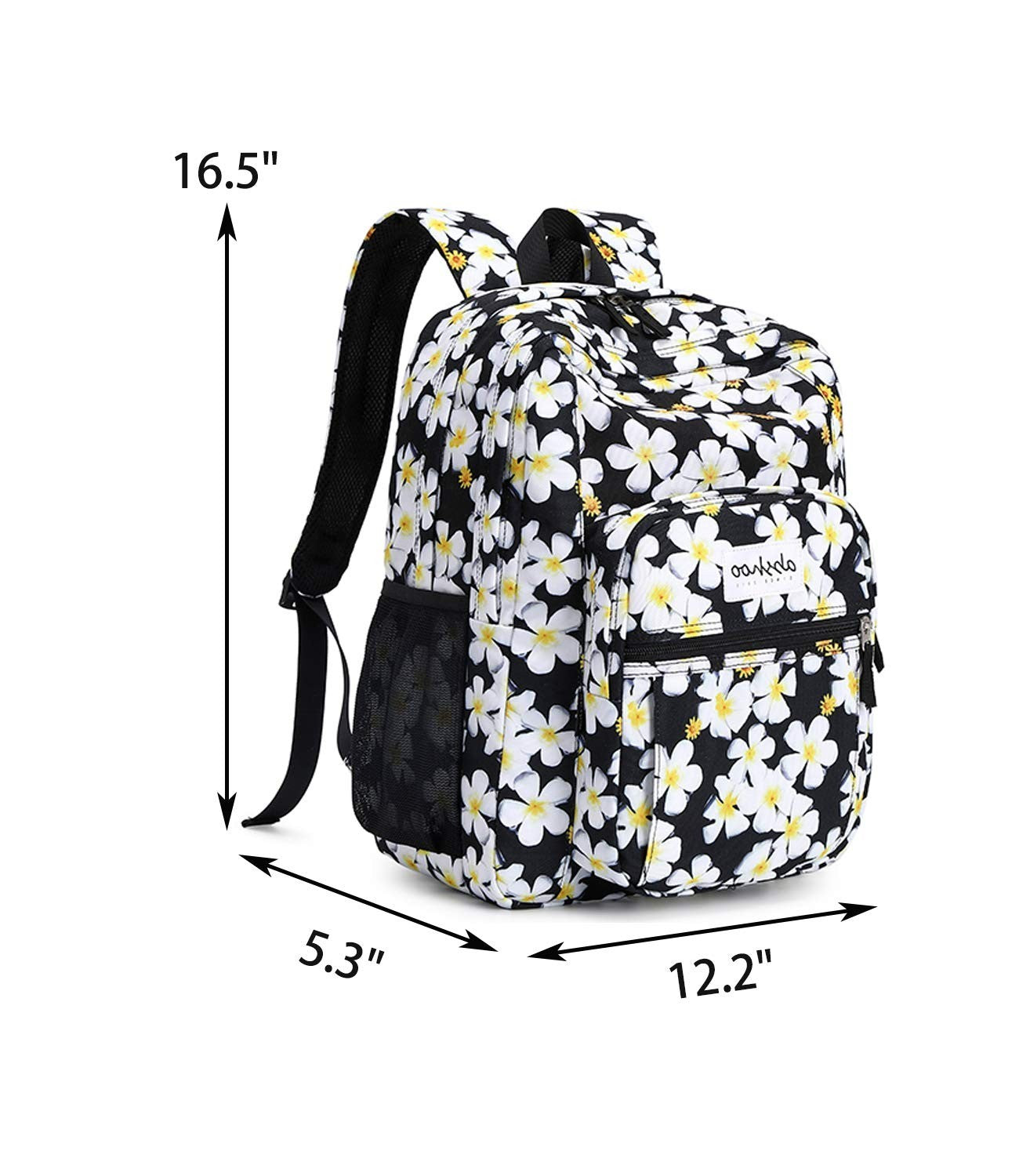 Floral Women's Backpack for College   Water Resistant Bookbag, Stylish & Durable2