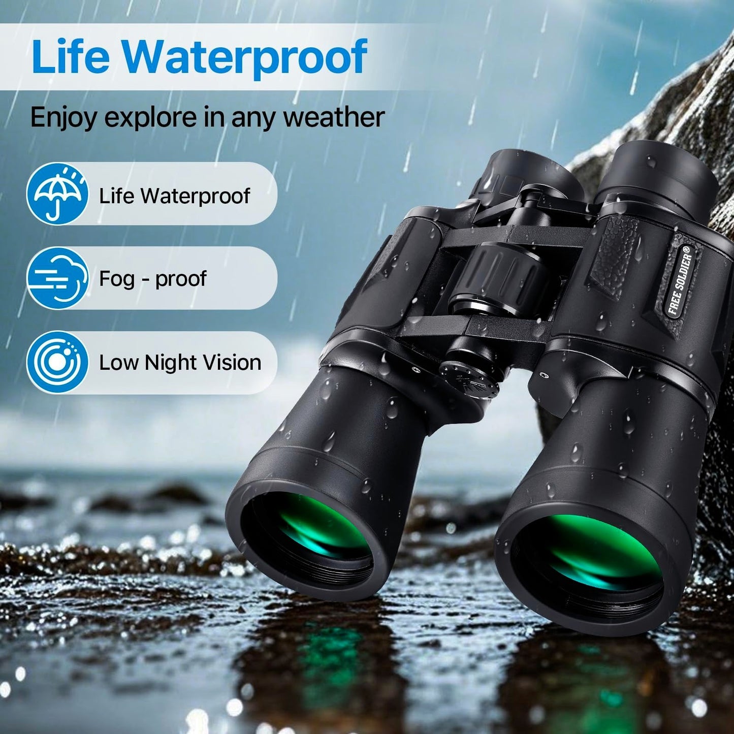 High Power 20x50 Waterproof Binoculars for Bird Watching, Hunting, Hiking, Trave3