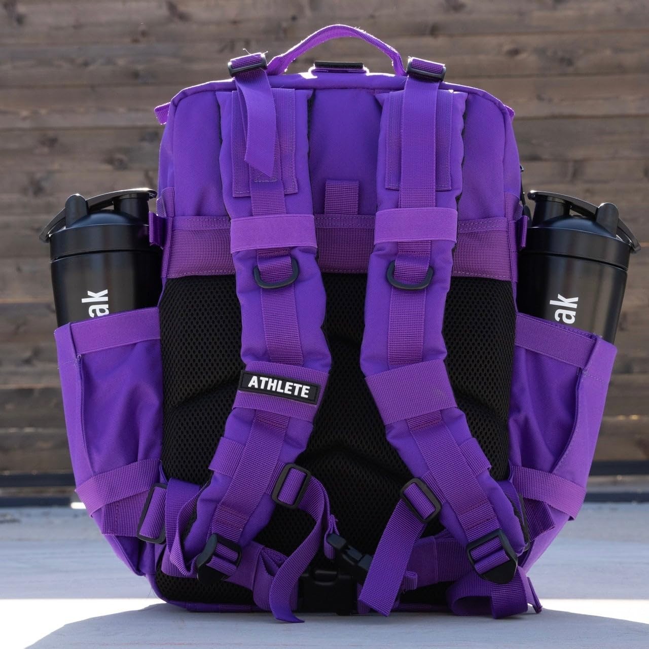 Durable 35L Waterproof Gym Backpack   1000D Oxford, MOLLE Webbing, Laptop Pocket4