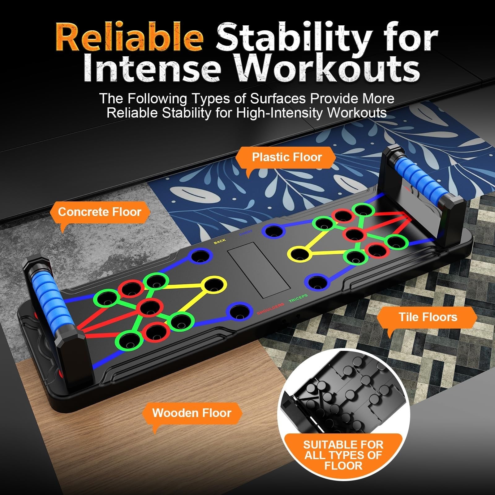 15 in 1 Push Up Board   Multi Functional Home Workout Equipment for Chest & Musc4