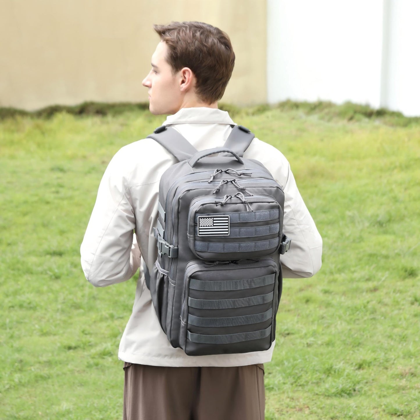 Waterproof Military Tactical Backpack   3 Day Assault Pack, Molle Daypack with W2