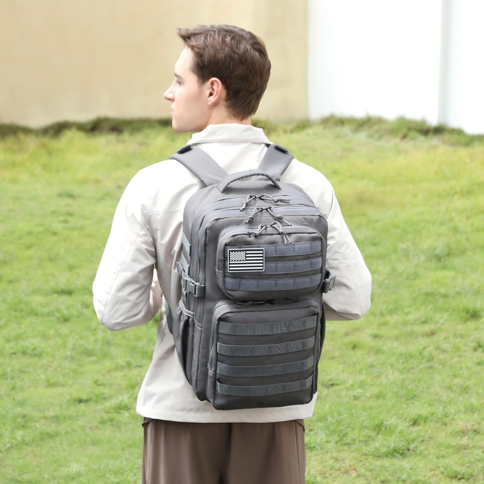 Waterproof Military Tactical Backpack   3 Day Assault Pack, Molle Daypack with W2