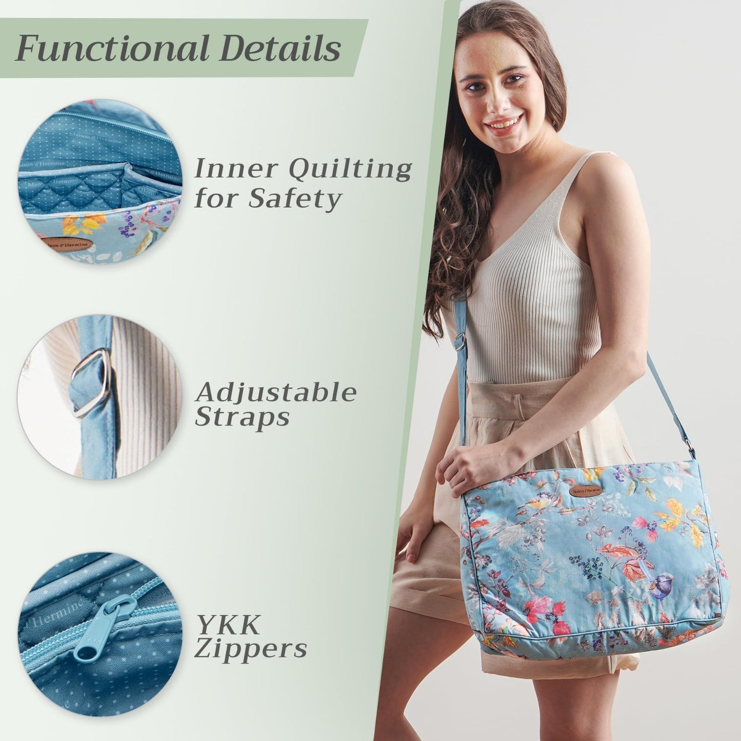 Stylish Cotton Shoulder Bag for Women   Versatile Handbag, Everyday Use, Fashion9