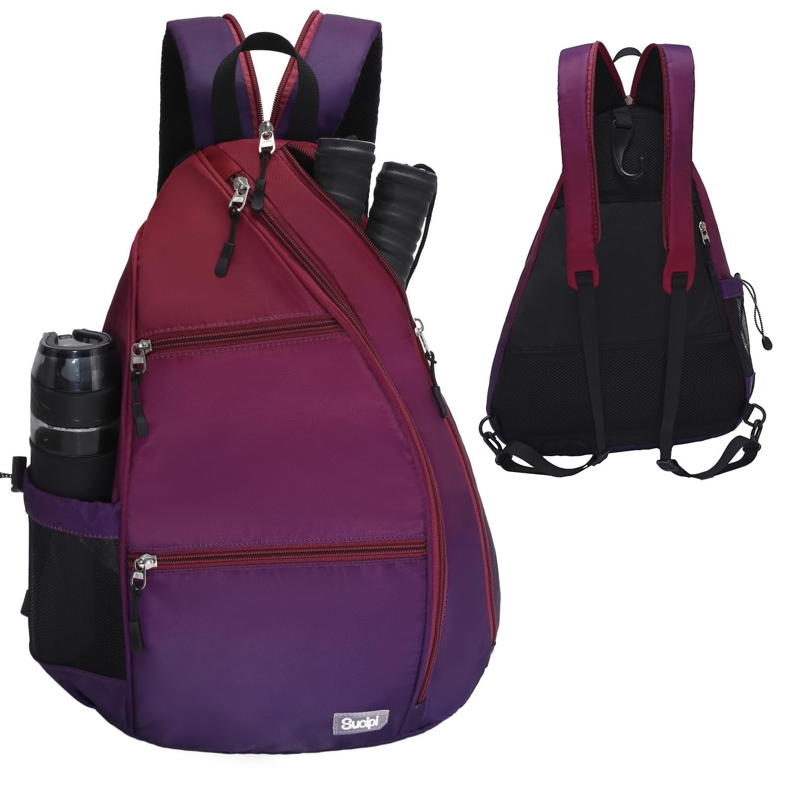 Adjustable Pickleball Backpack with Fence Hook, Large Capacity & Safety Pocket1