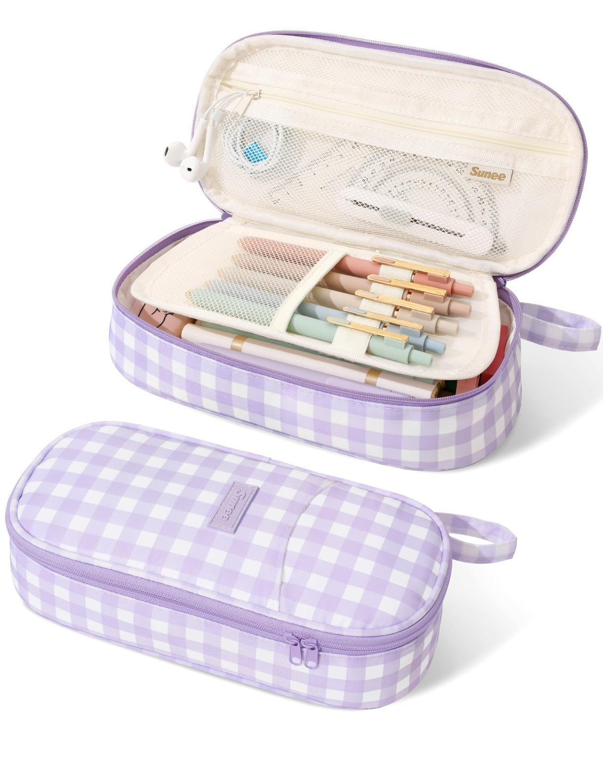 Cute Large Pencil Case, Aesthetic Zipper Pouch, Kawaii Stationery Organizer, Sch1