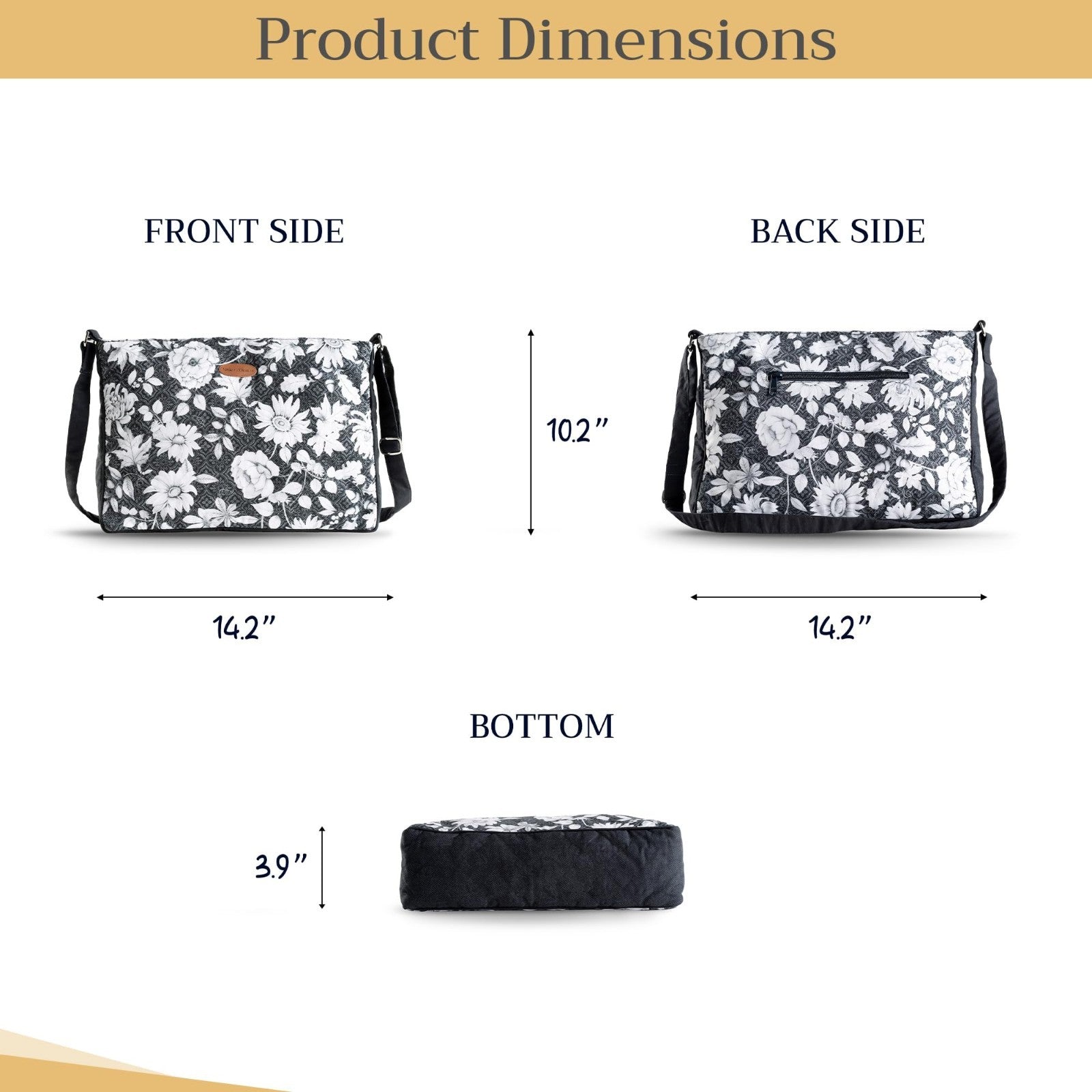 Stylish Cotton Shoulder Bag for Women   Versatile Handbag, Everyday Use, Fashion3