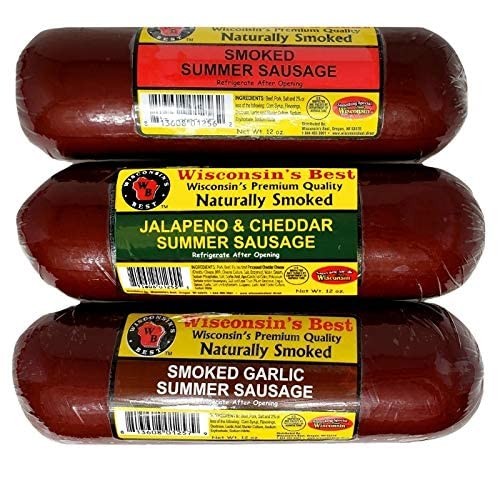   Ultimate Cheese & Meat Holiday Gift Box   Smoked Summer Sausages, 100% Wiscons3