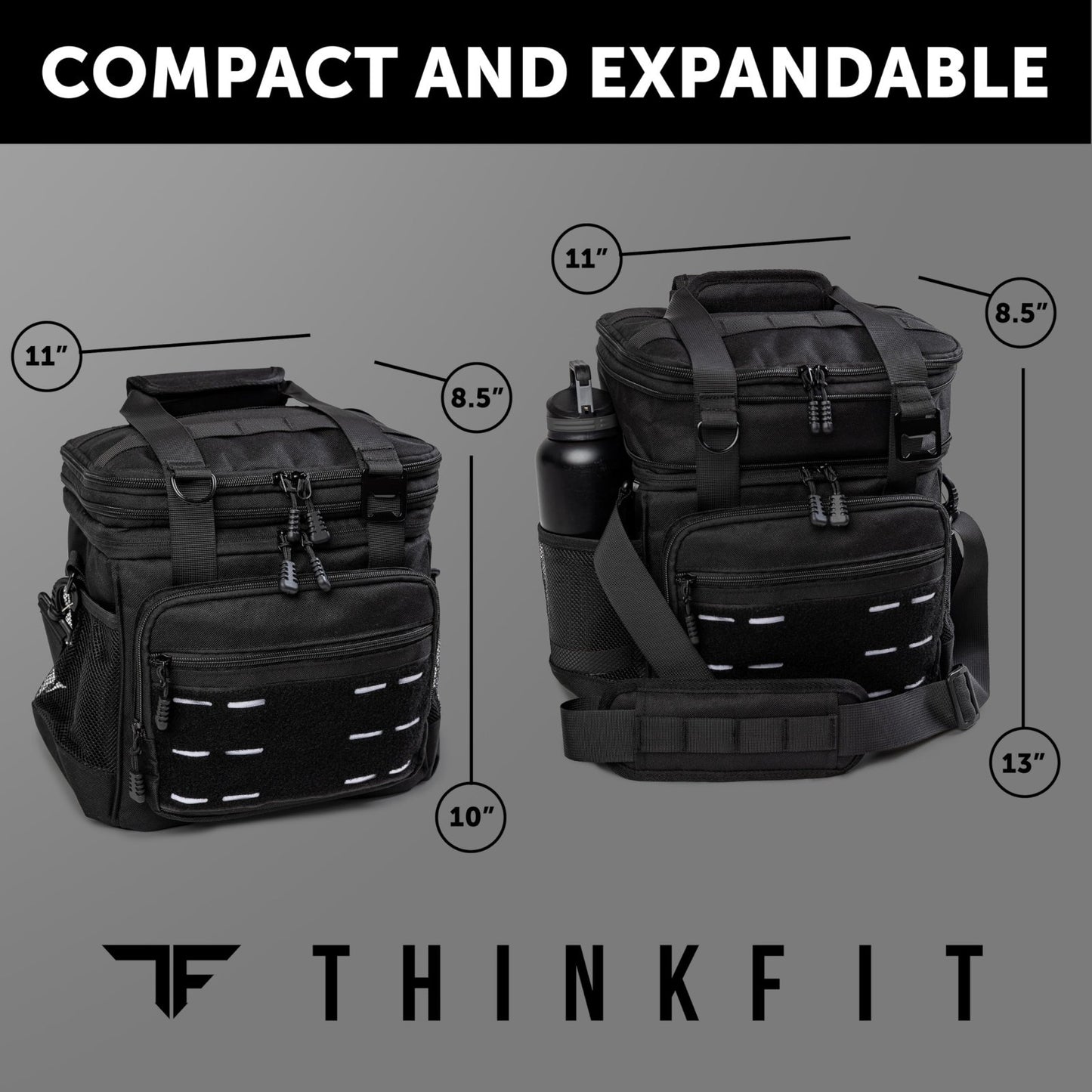Tactical Insulated Lunch Bag - Heavy Duty Meal Prep Cooler - Large Capacity, Wat7