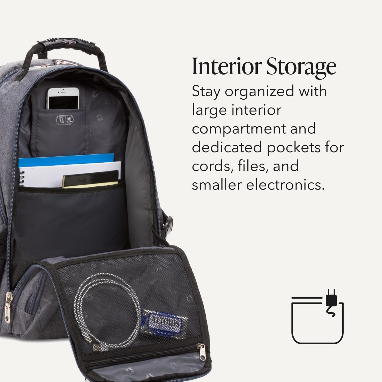 17 Inch Laptop Backpack, TSA Friendly Lay Flat Design, RFID Protection, Tablet P5