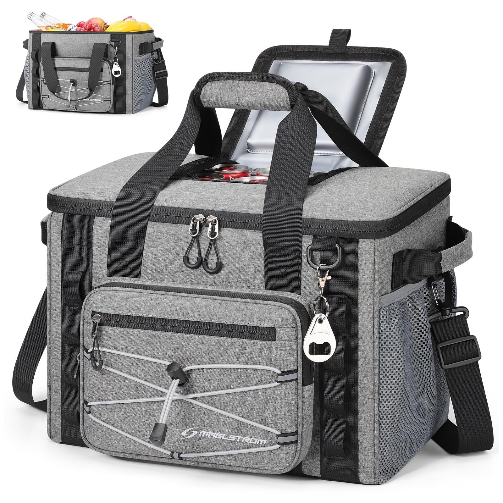 30/40 Can Soft Cooler Bag - Leakproof Insulated Ice Chest, 24h Cold, Lightweight1