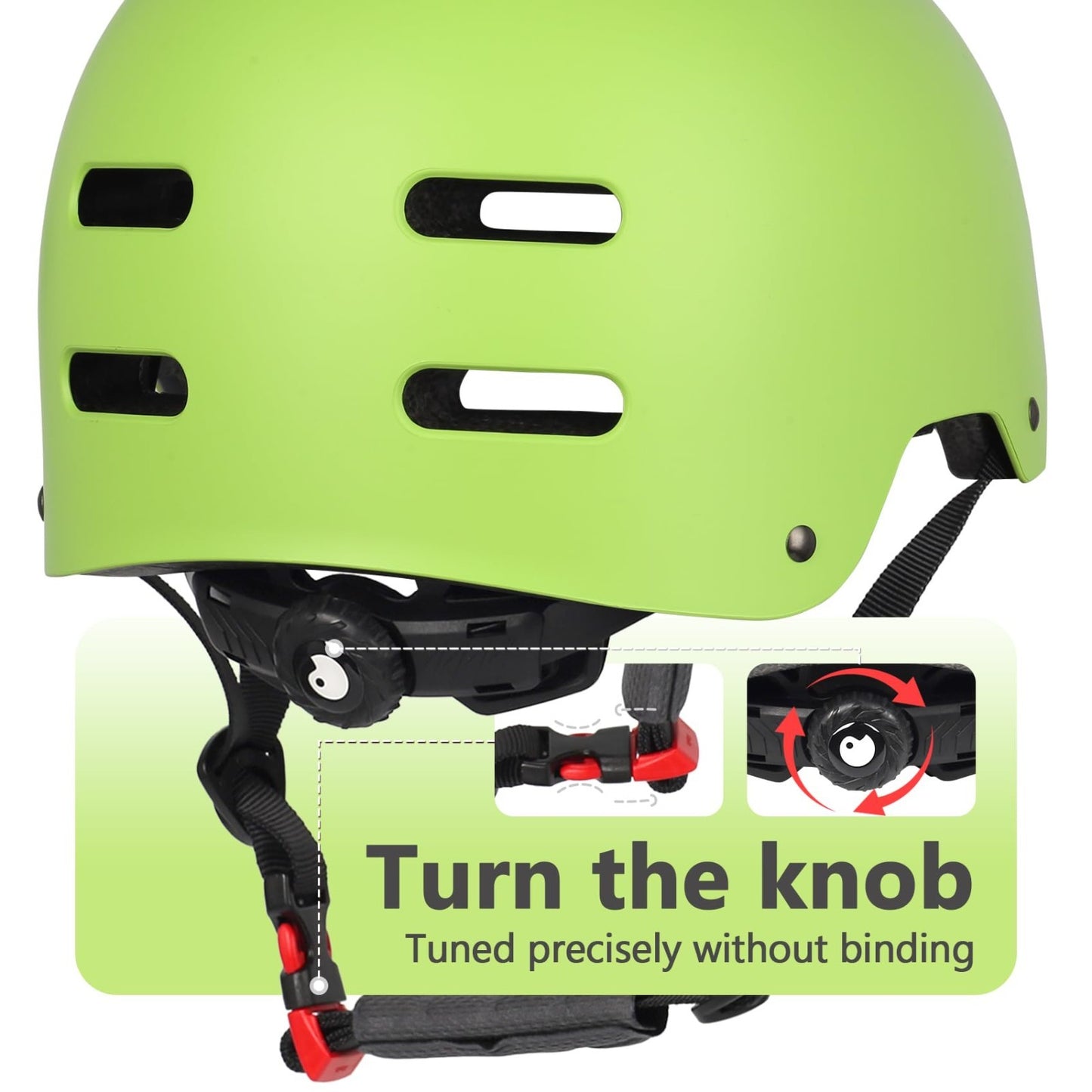 Multi-Sport Helmet for Skateboard, Bike, Scooter - Adjustable, Lightweight, Vent3