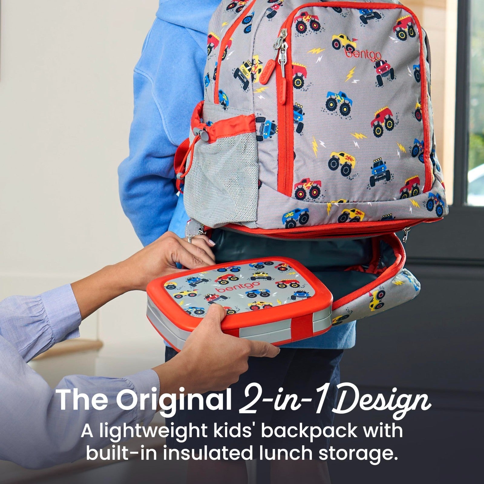 Kids 2 in 1 Backpack & Insulated Lunch Bag Set with Padded Straps   Durable & St2