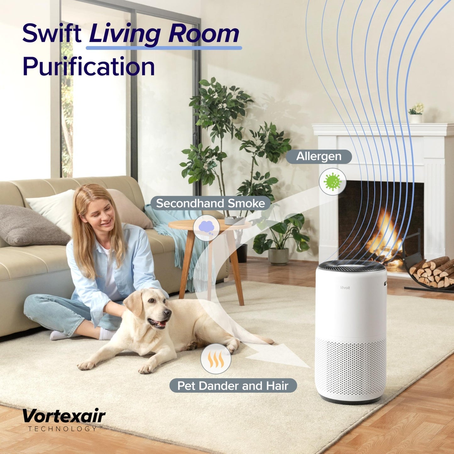 Smart Air Purifier for Large Rooms up to 1733 Sq Ft | HEPA Filter, Auto Mode, Ai2