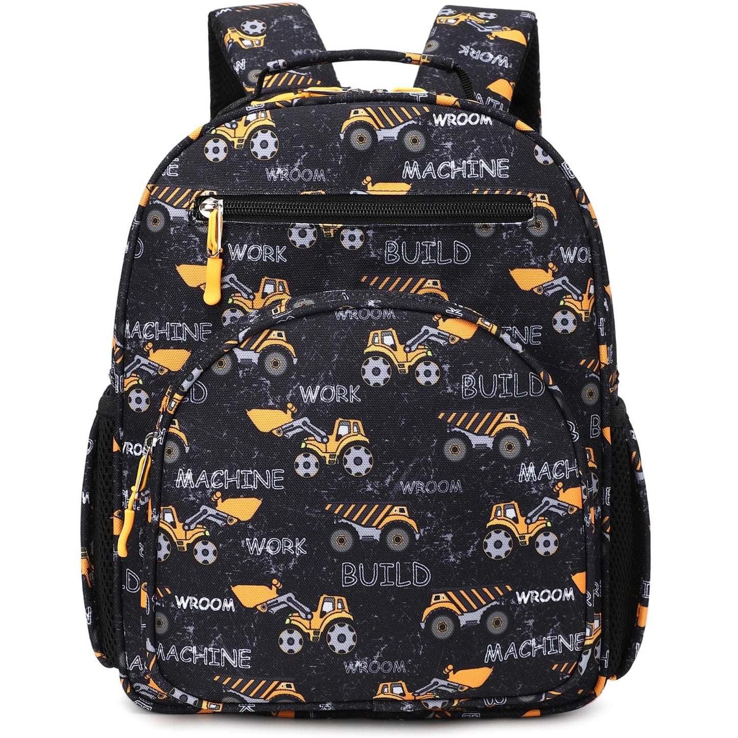 Cute Mini Toddler Backpack for Boys   Preschool Bookbag, Excavator Design, Black1