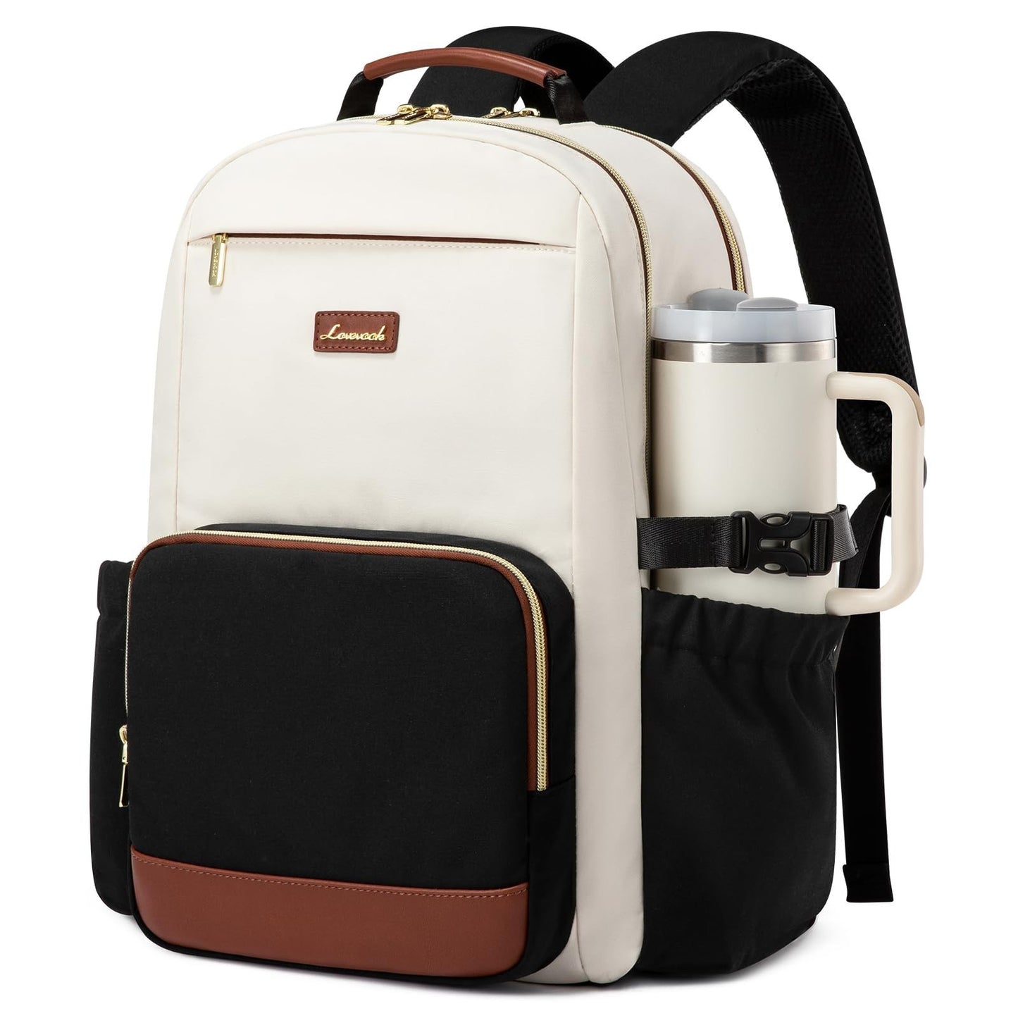 Stylish Waterproof Laptop Backpack for Women, 15.6" Large Capacity Travel Bag, P1