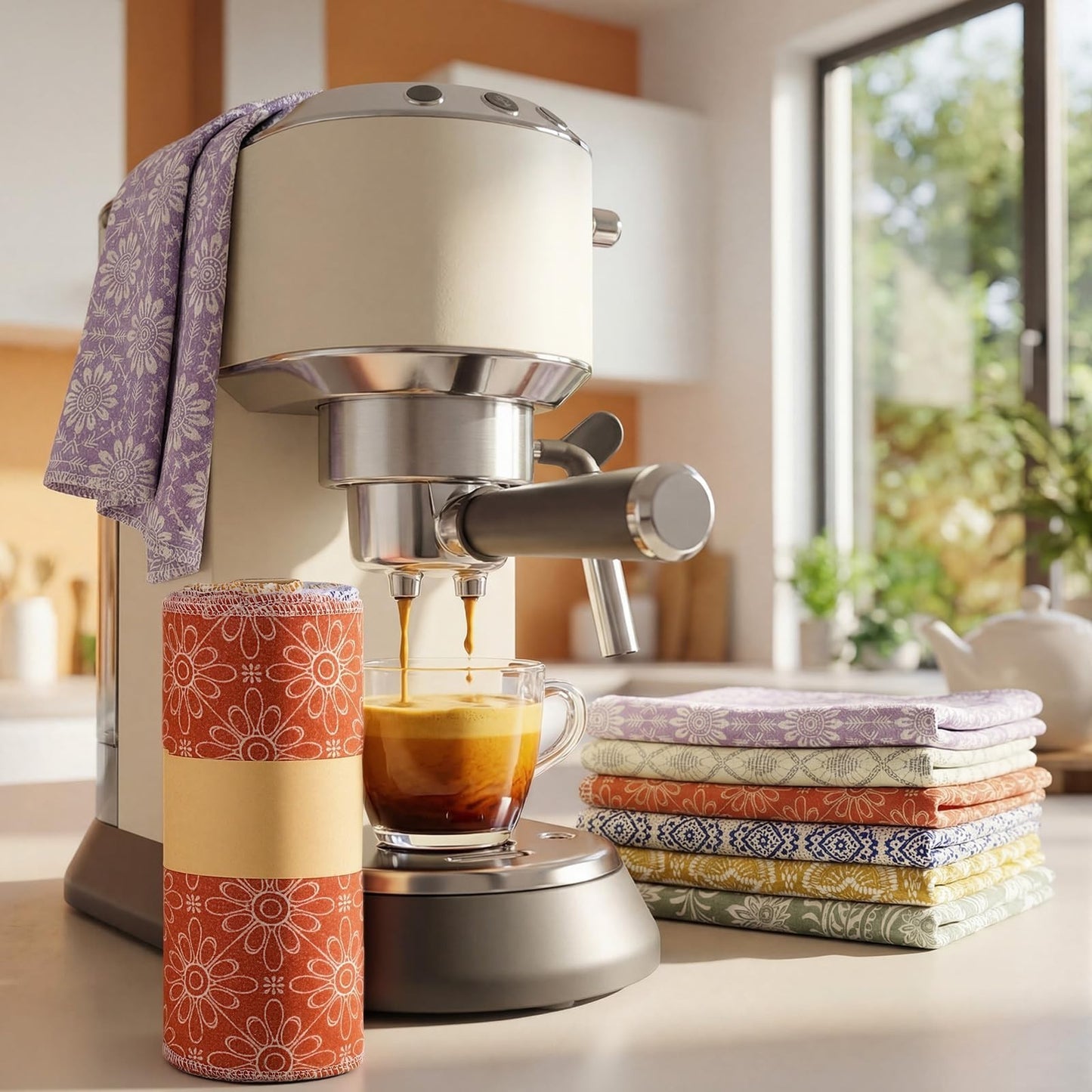 30 Pcs Reusable Paper Towels | Washable Cloth Kitchen & Bathroom Supplies, Soft1