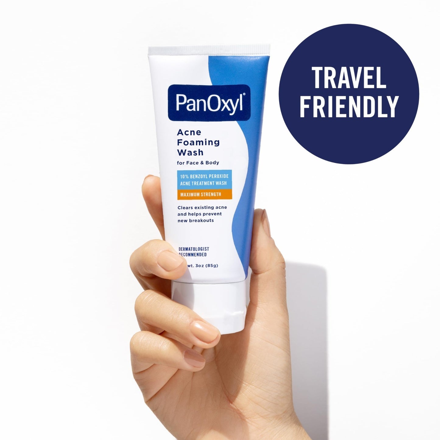 Acne Foaming Wash 10% Benzoyl Peroxide - Face & Body Treatment 3 oz7
