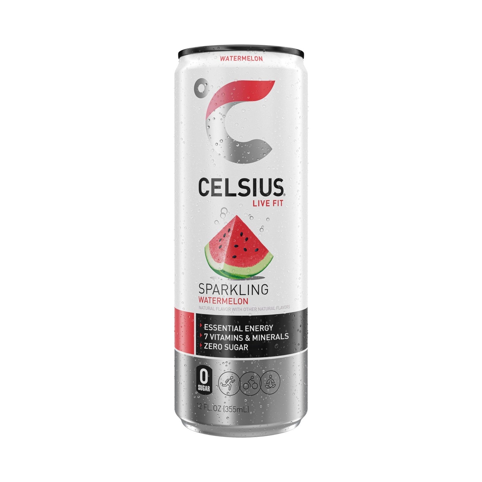 Sugar Free Sparkling Watermelon Energy Drink, 12 Fl Oz, Pack of 12 Cans4