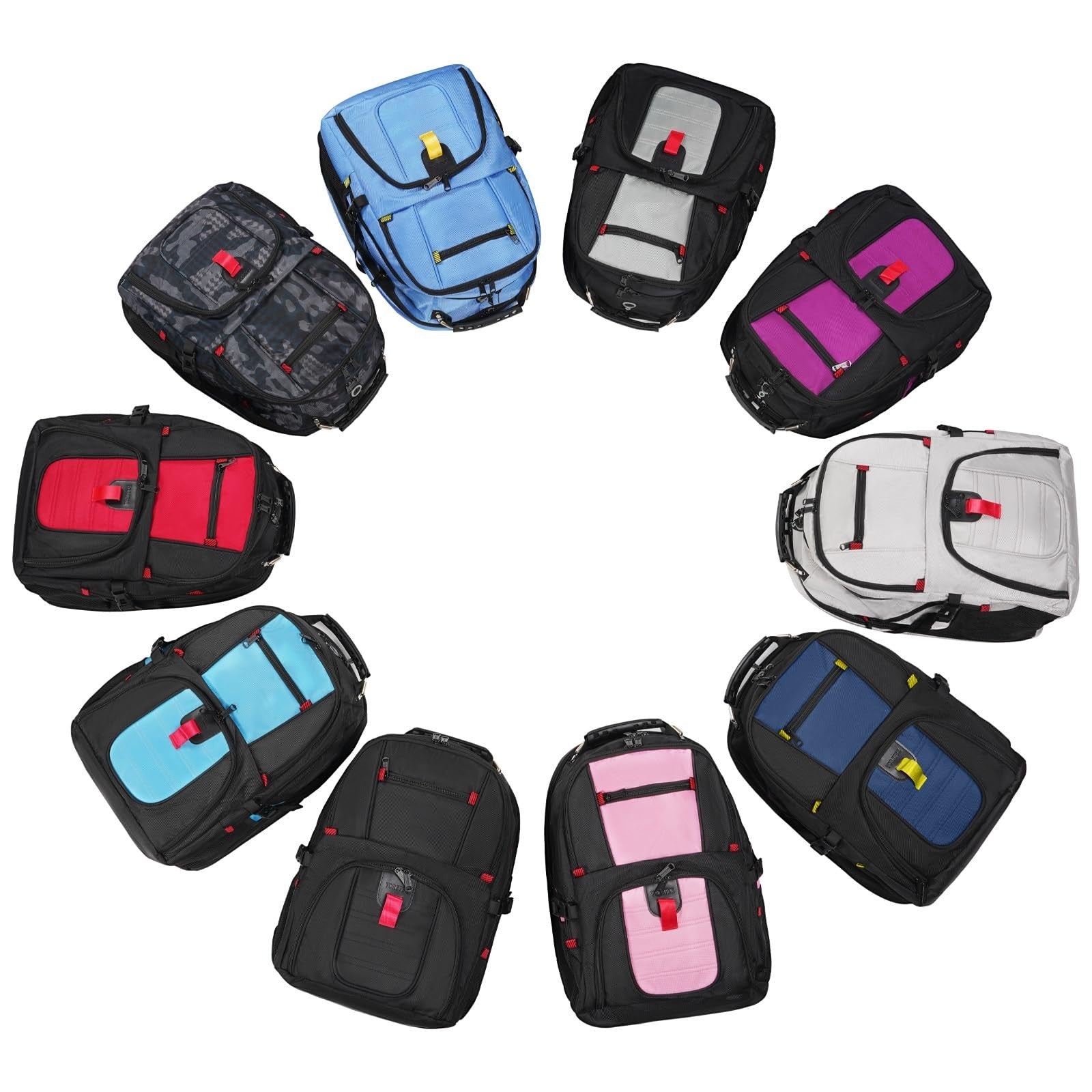 Large Laptop Backpack for Men, Heavy Duty Travel Bag, Waterproof, Multi Compartm7