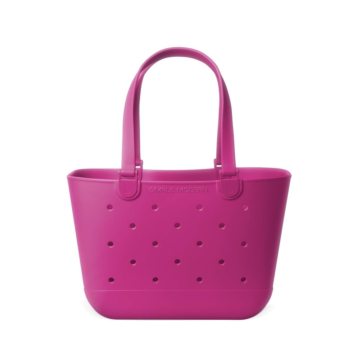 Large Waterproof Rubber Beach Tote Bag - Purple Getaway Bag with Zipper Pocket,1