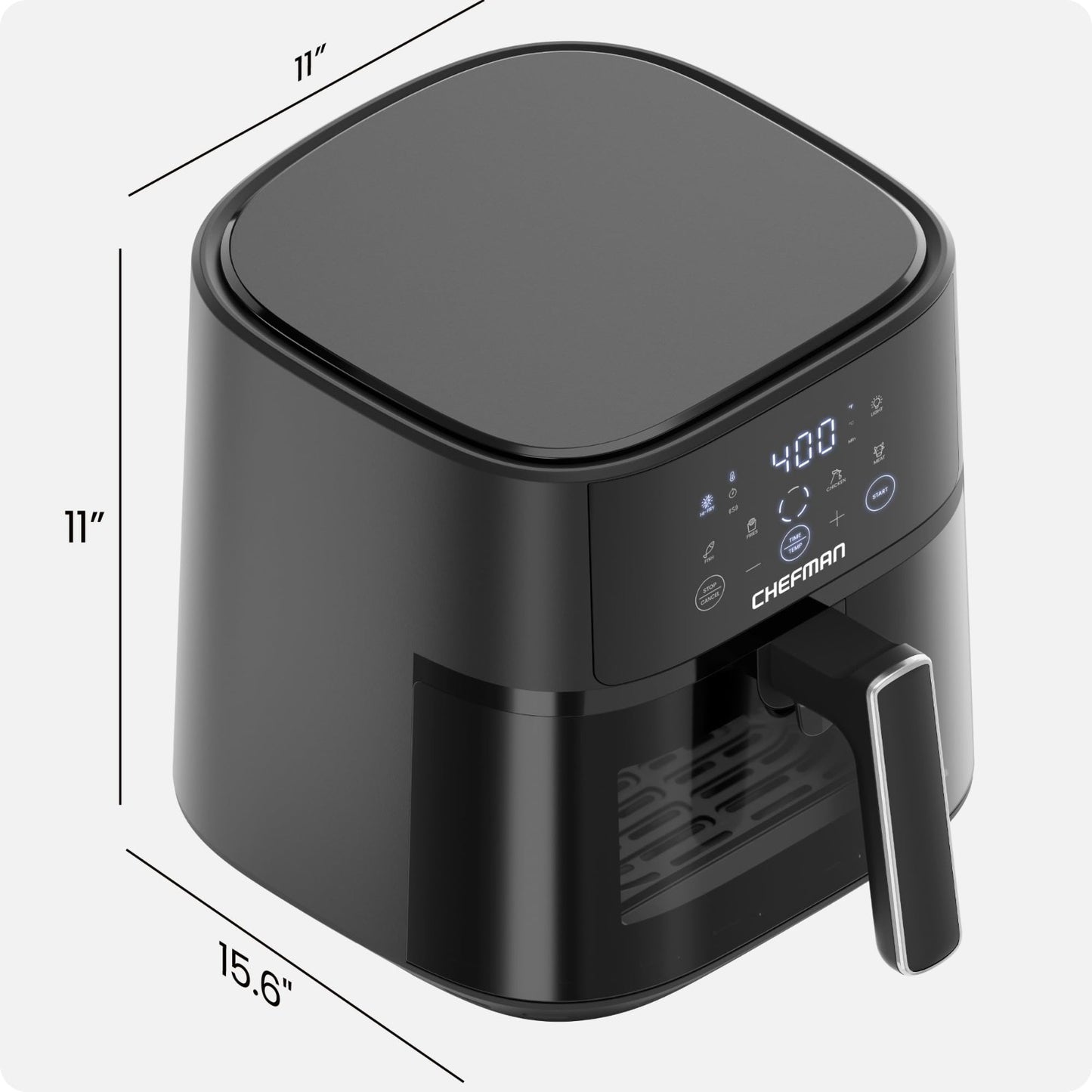6QT Air Fryer Compact with Hi Fry Technology, Touch Controls & Easy View Window2