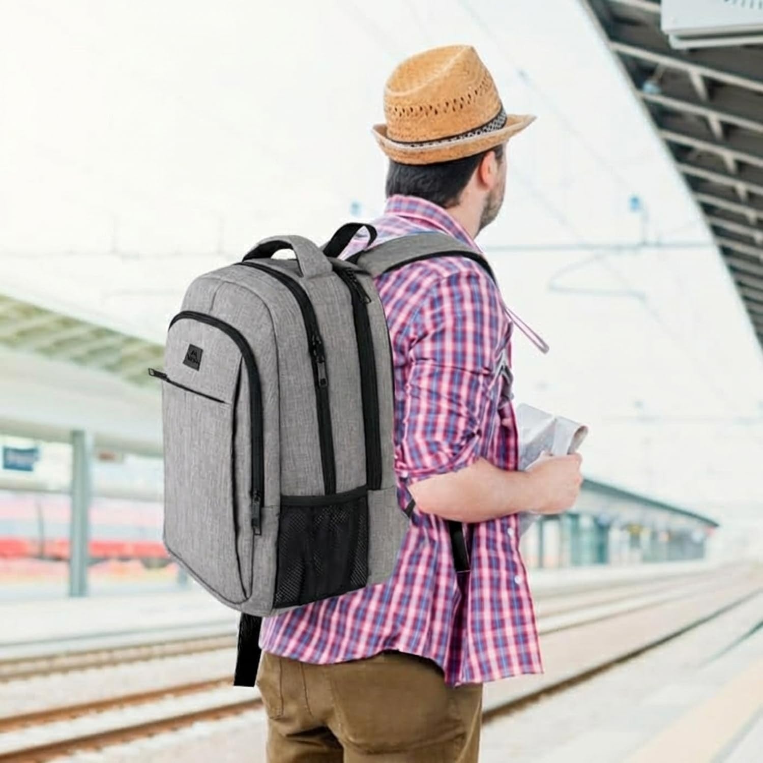 Extra Large 18.4" Laptop Backpack, TSA Friendly Travel Bag, Water Resistant, Dur6