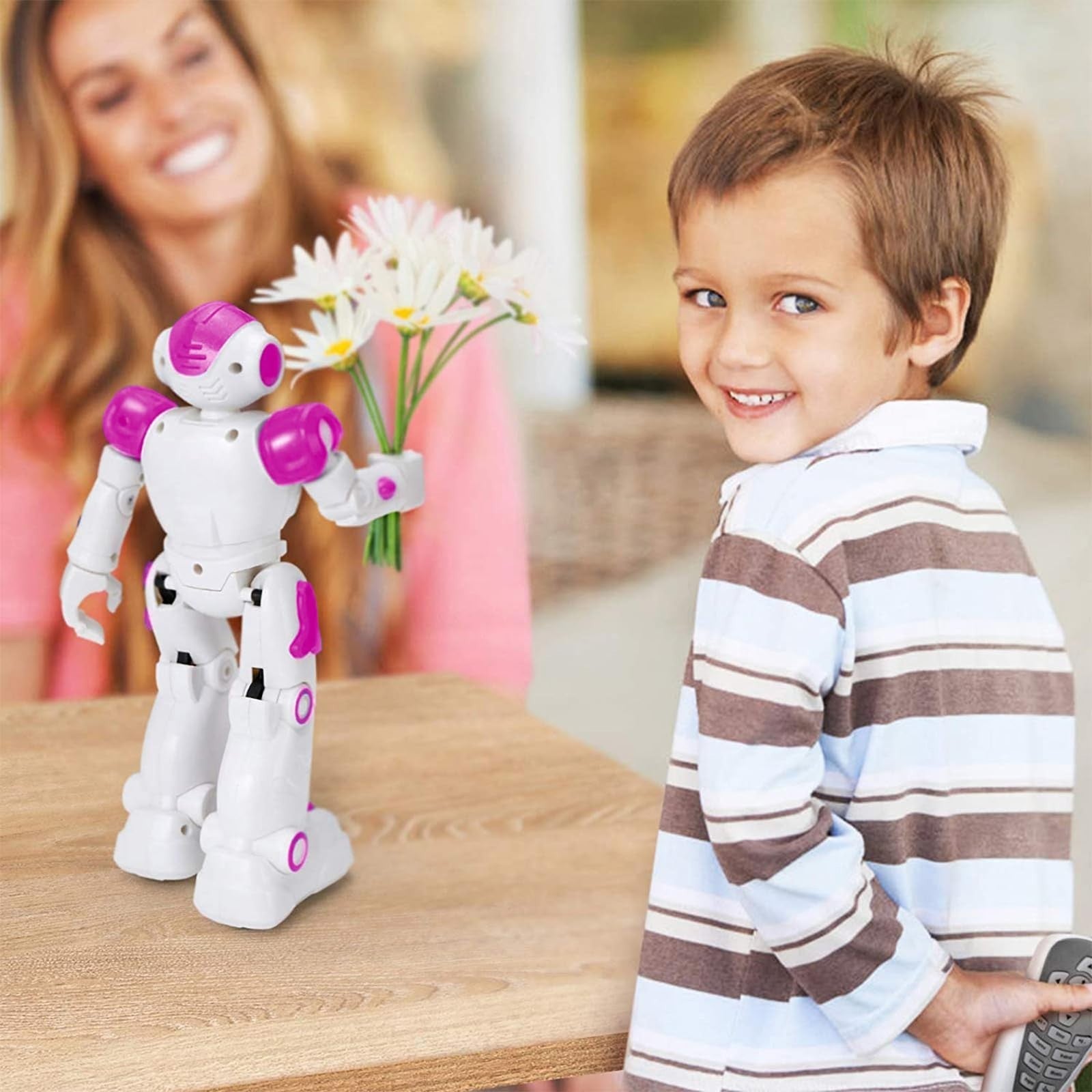 Programmable RC Robot Toy for Kids   Gesture Control, Smart Remote, Gift for Age1