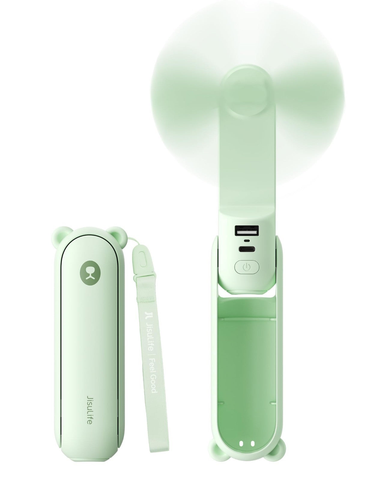 3 in 1 Portable Fan with Power Bank & Flashlight | USB Rechargeable, 19H Cooling1