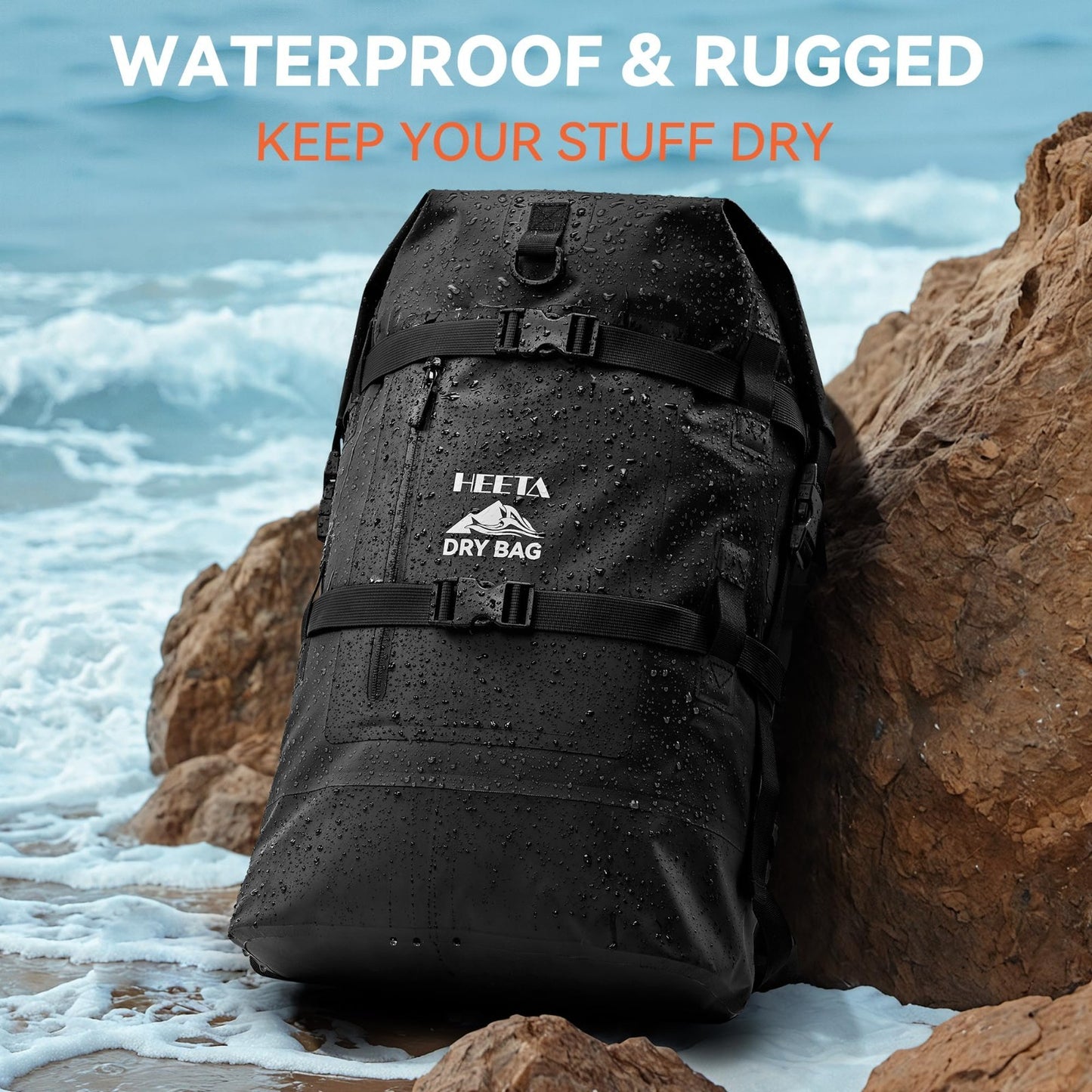 Waterproof 40L Dry Bag Backpack for Hiking, Kayaking, Travel & Camping Gear2
