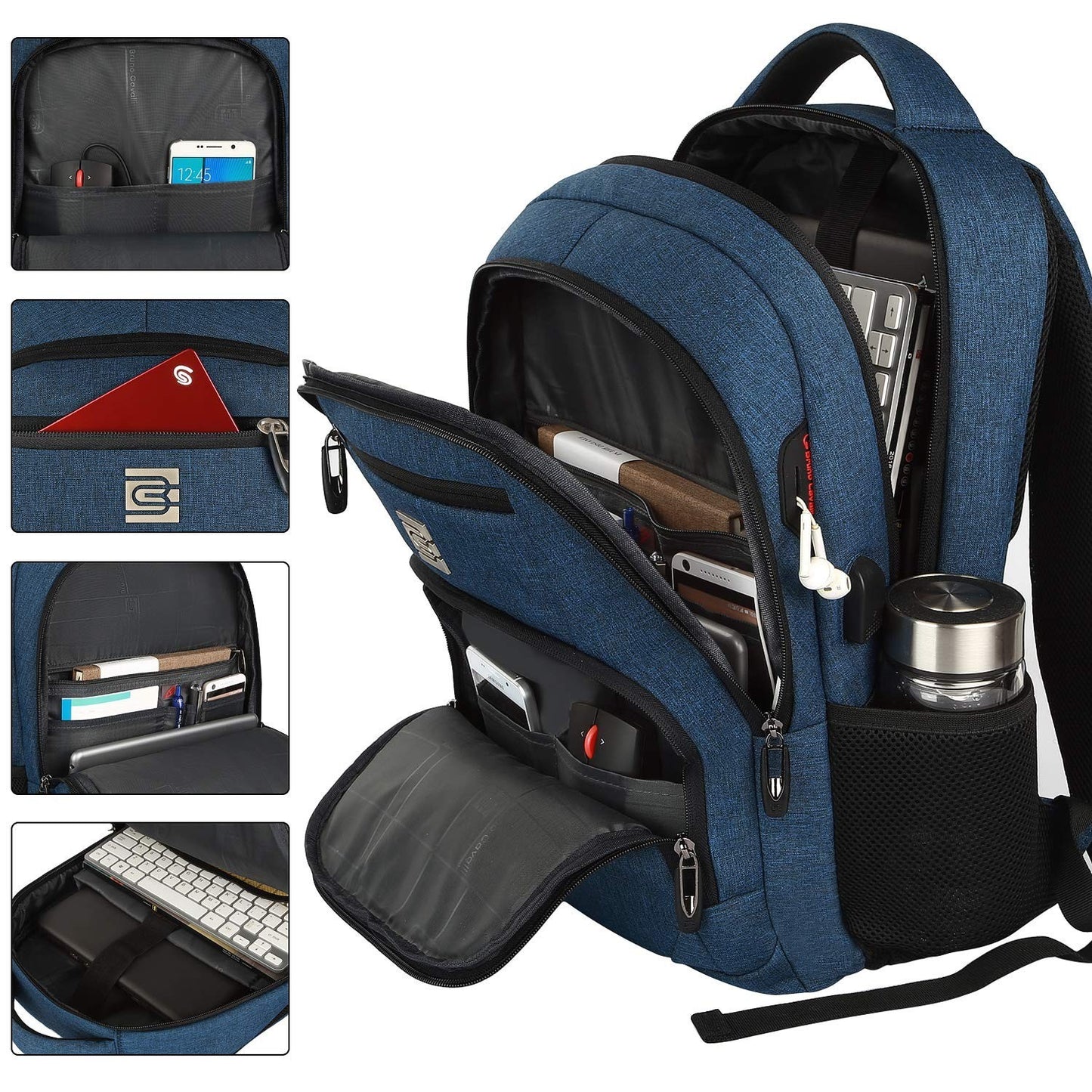 Slim Anti Theft Laptop Backpack for Business Travel & College   Stylish & Durabl2
