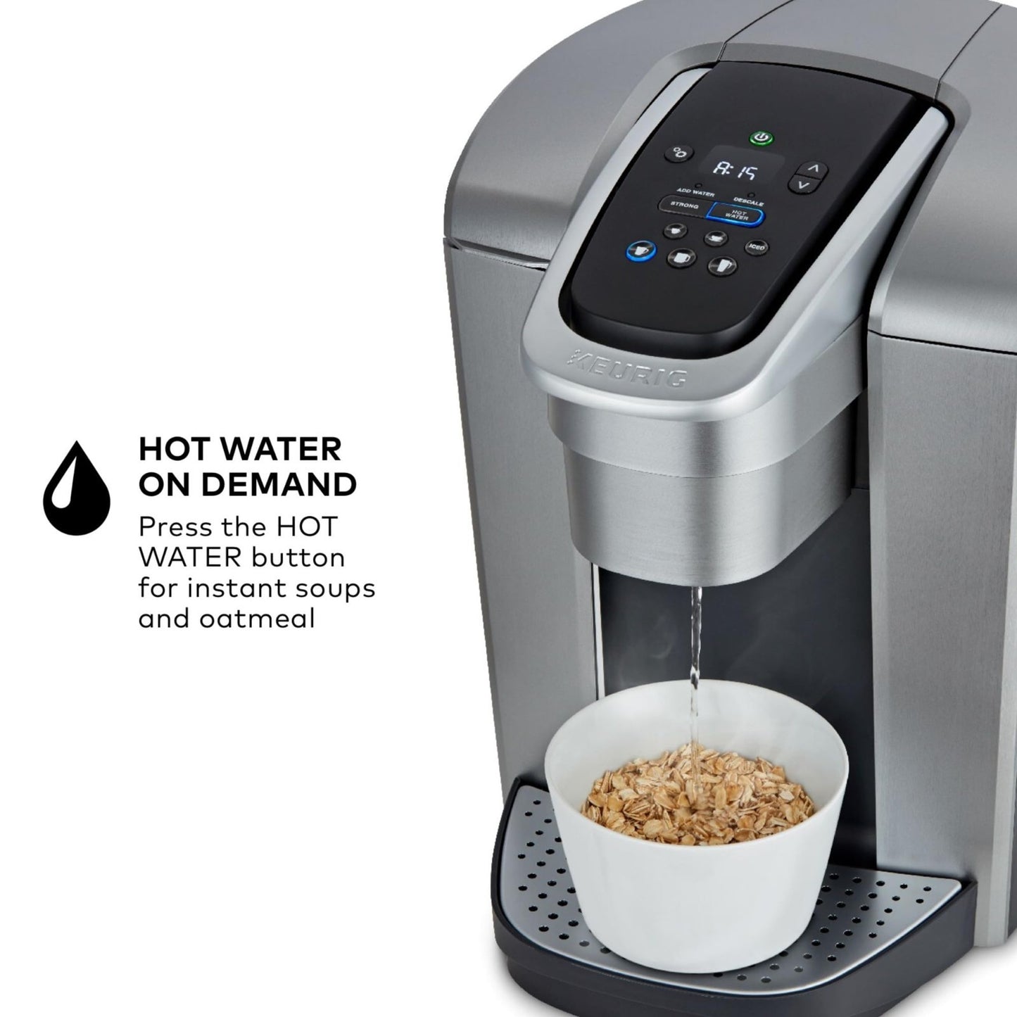 Single Serve Coffee Maker with Strength Control, Iced Coffee, 8-12oz Brew Size,7